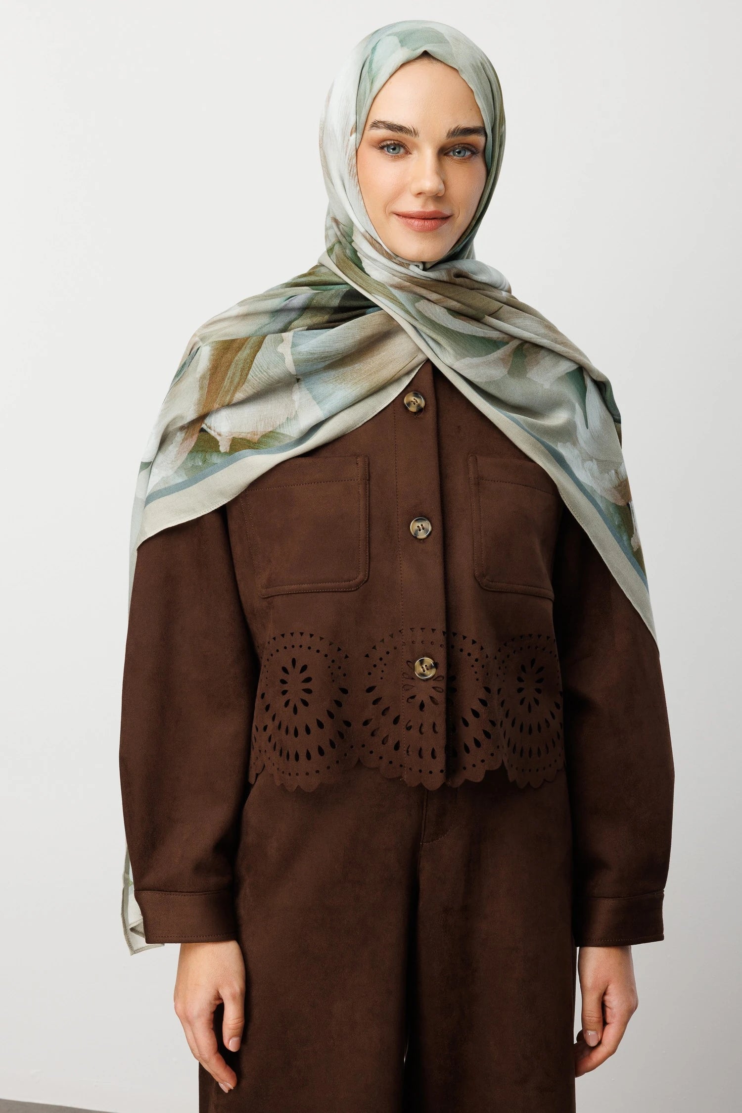 Fleur Desen Rami Şal