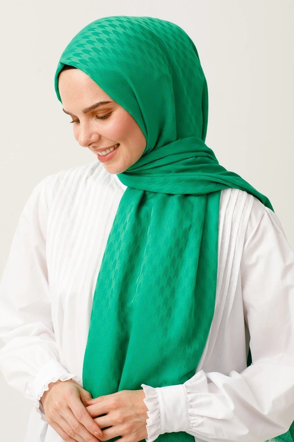 Kırlangıç Desen Pamuk Jakar Şal