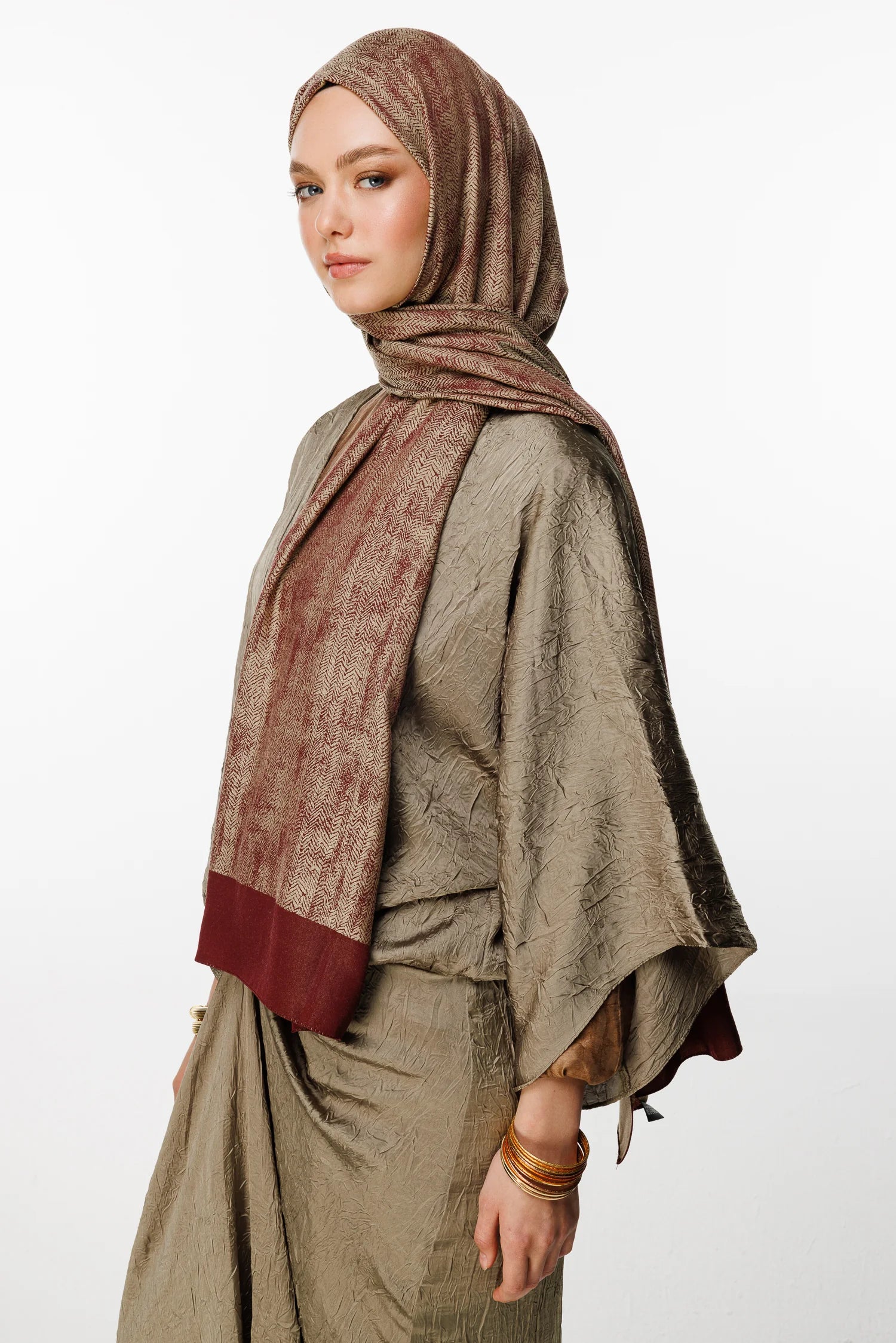 Sahra Desen Çift Taraflı Şal