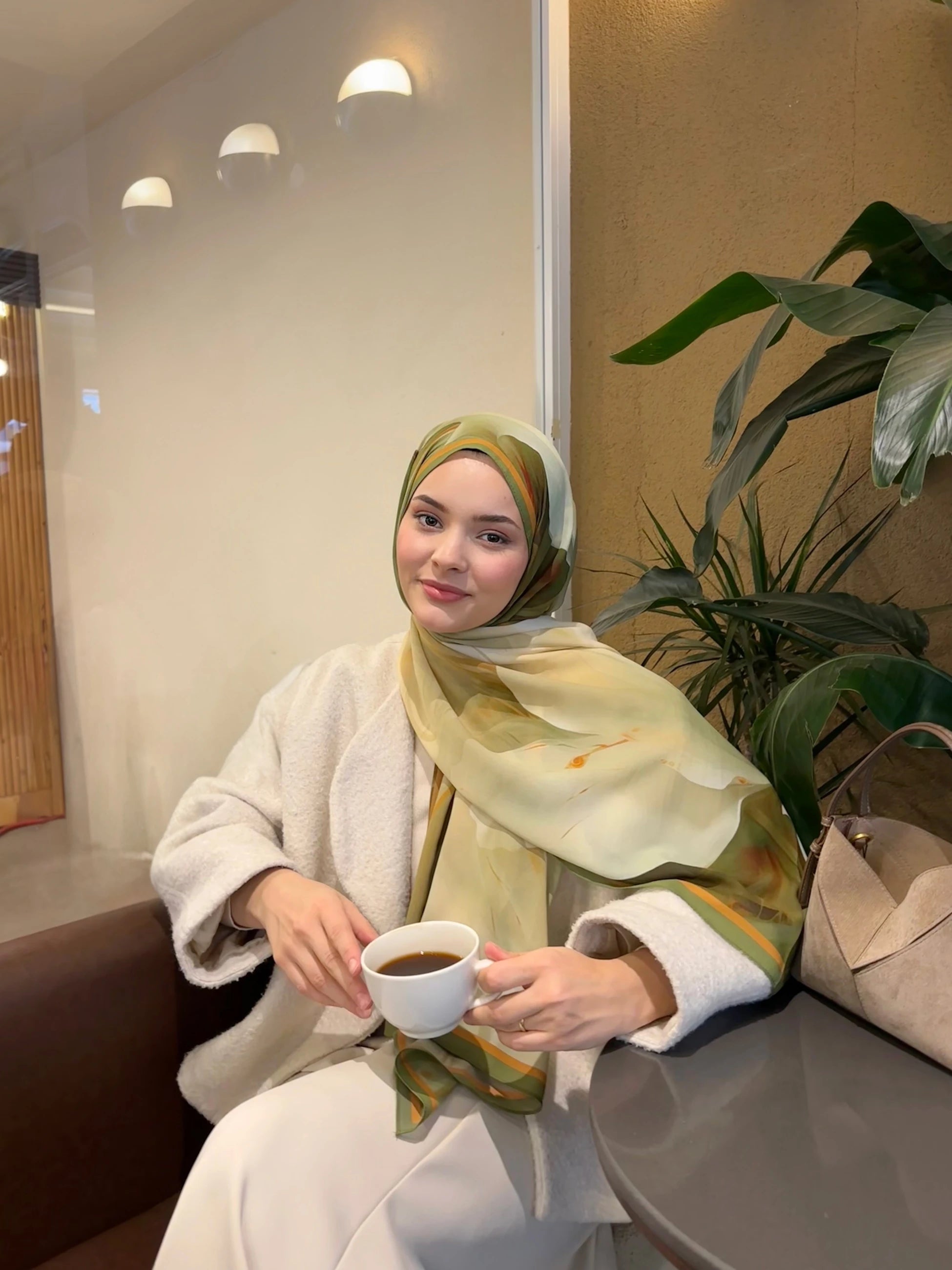 Pure Desen Hebei İpek Şal