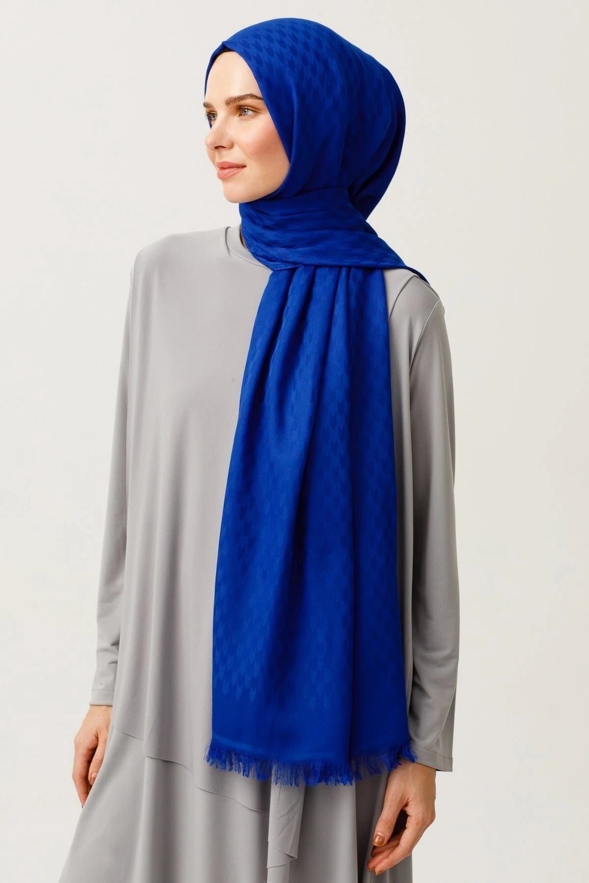 Kırlangıç Desen Pamuk Jakar Şal