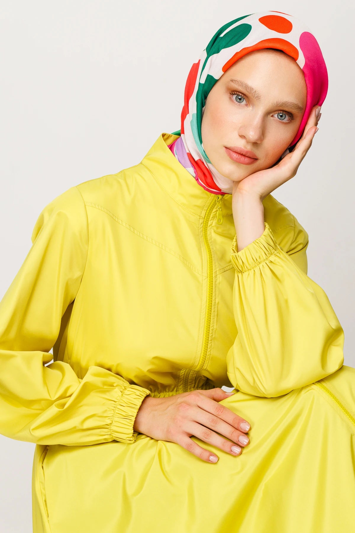 Bloom Desen Dijital Soft Eşarp