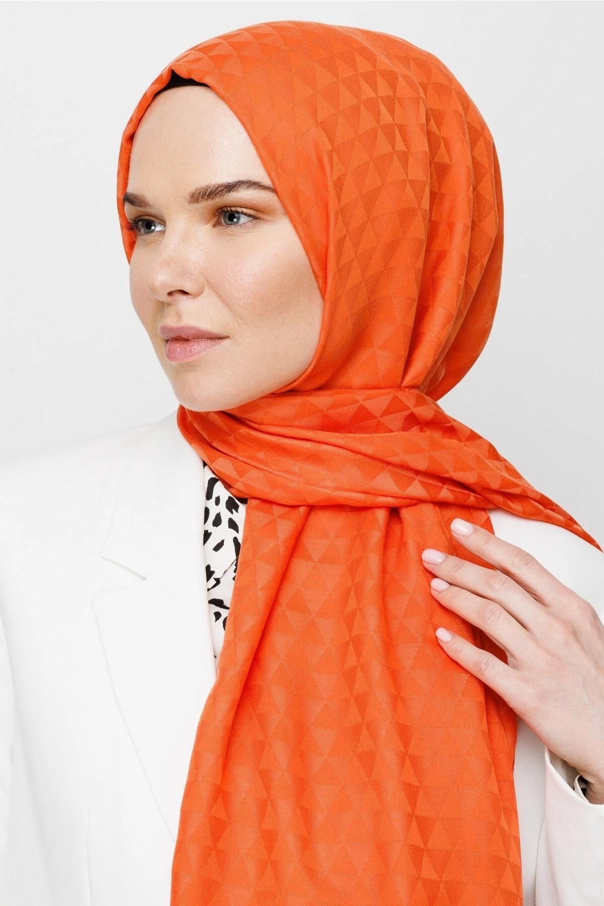 Prizma Desen Pamuk Jakar Şal