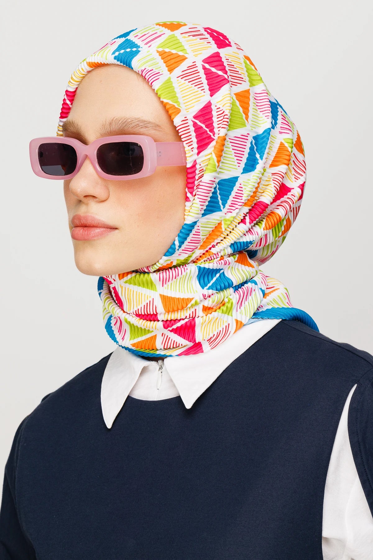 Prizma Desen Pilise Eşarp