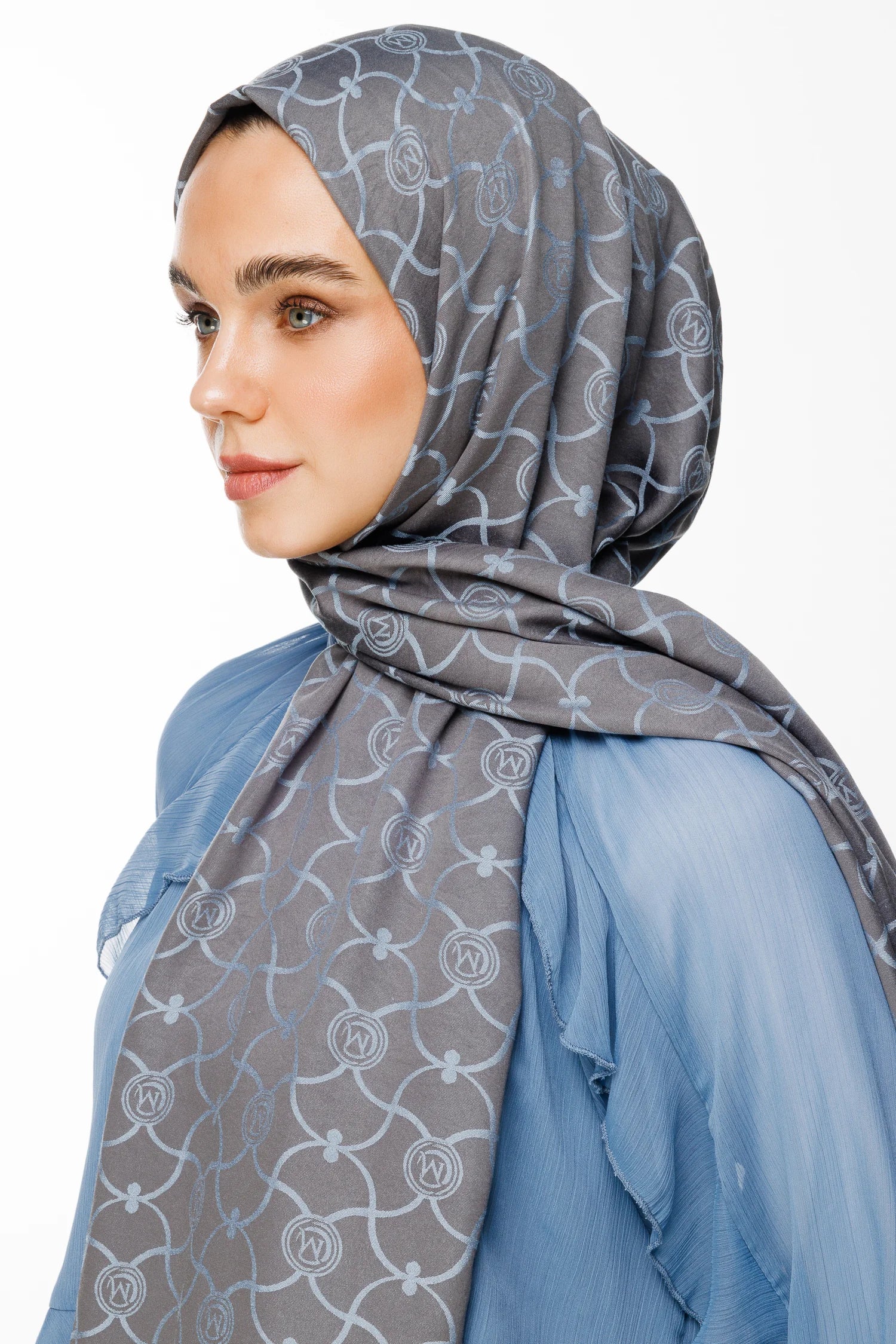 Marrakech Desen Çift Taraflı Şal