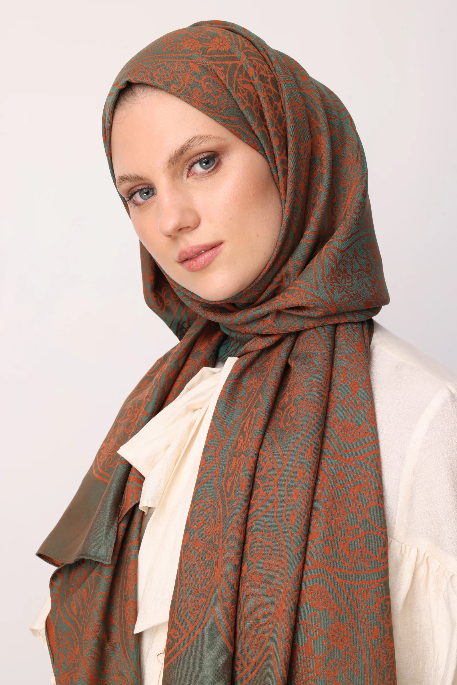 Morocco Desen Çift Taraflı Şal