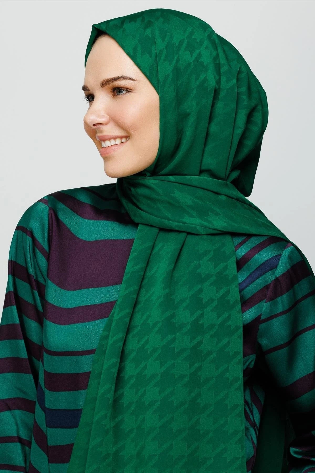 Kazayağı Desen İpeksi Jakar Şal