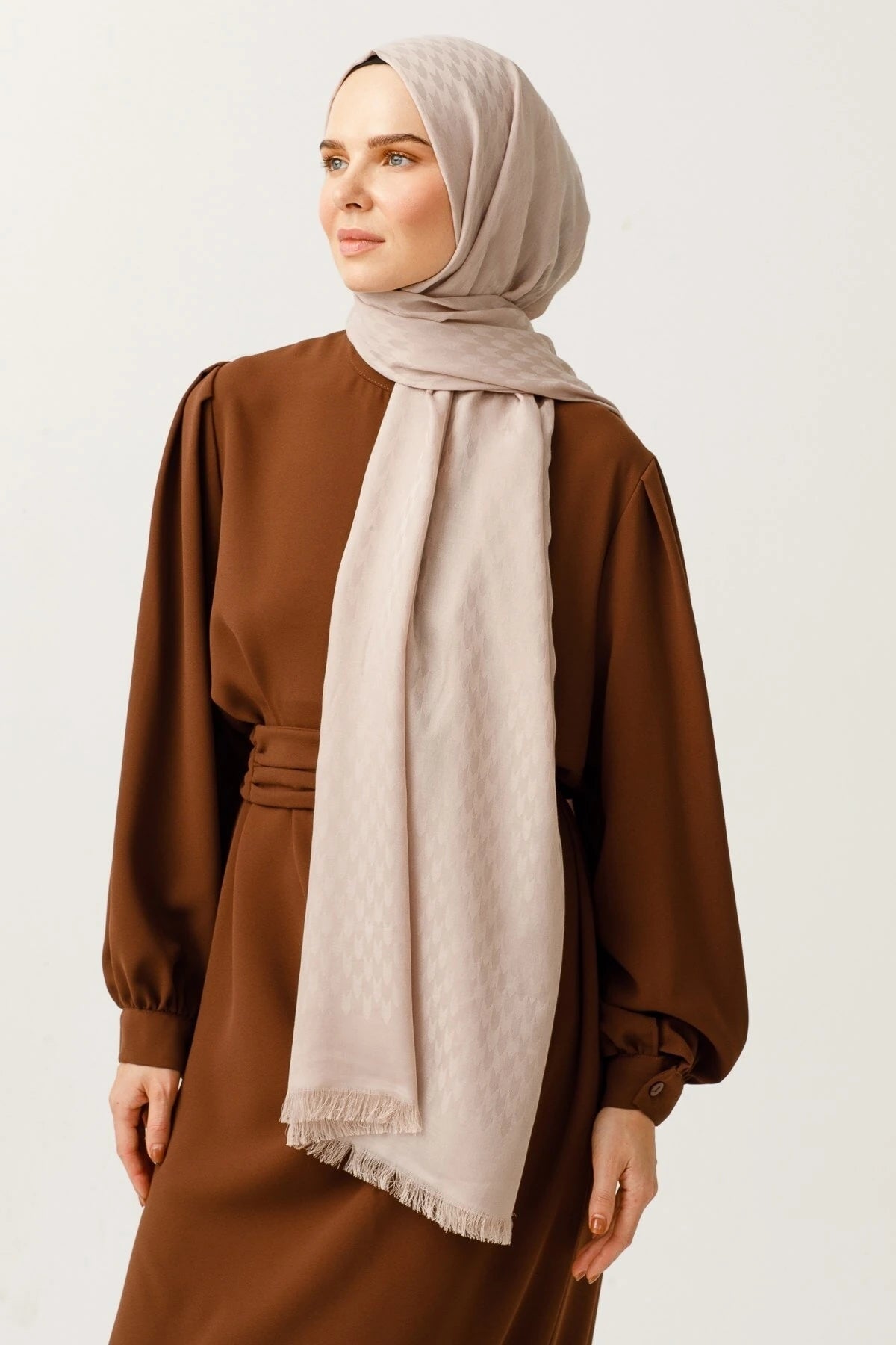 Kırlangıç Desen Pamuk Jakar Şal