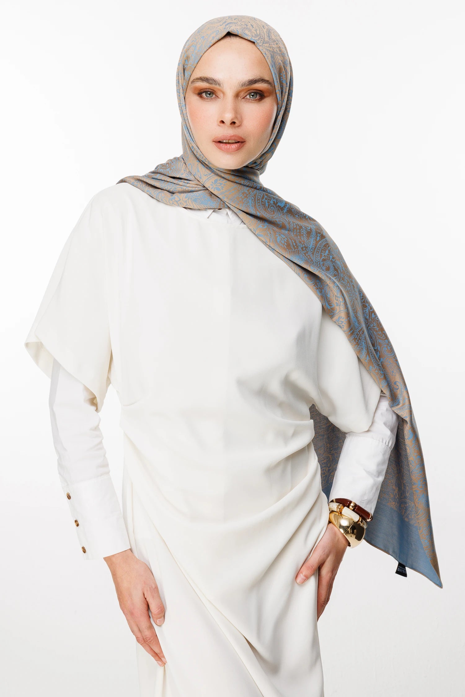 Velora Desen Çift Taraflı Şal