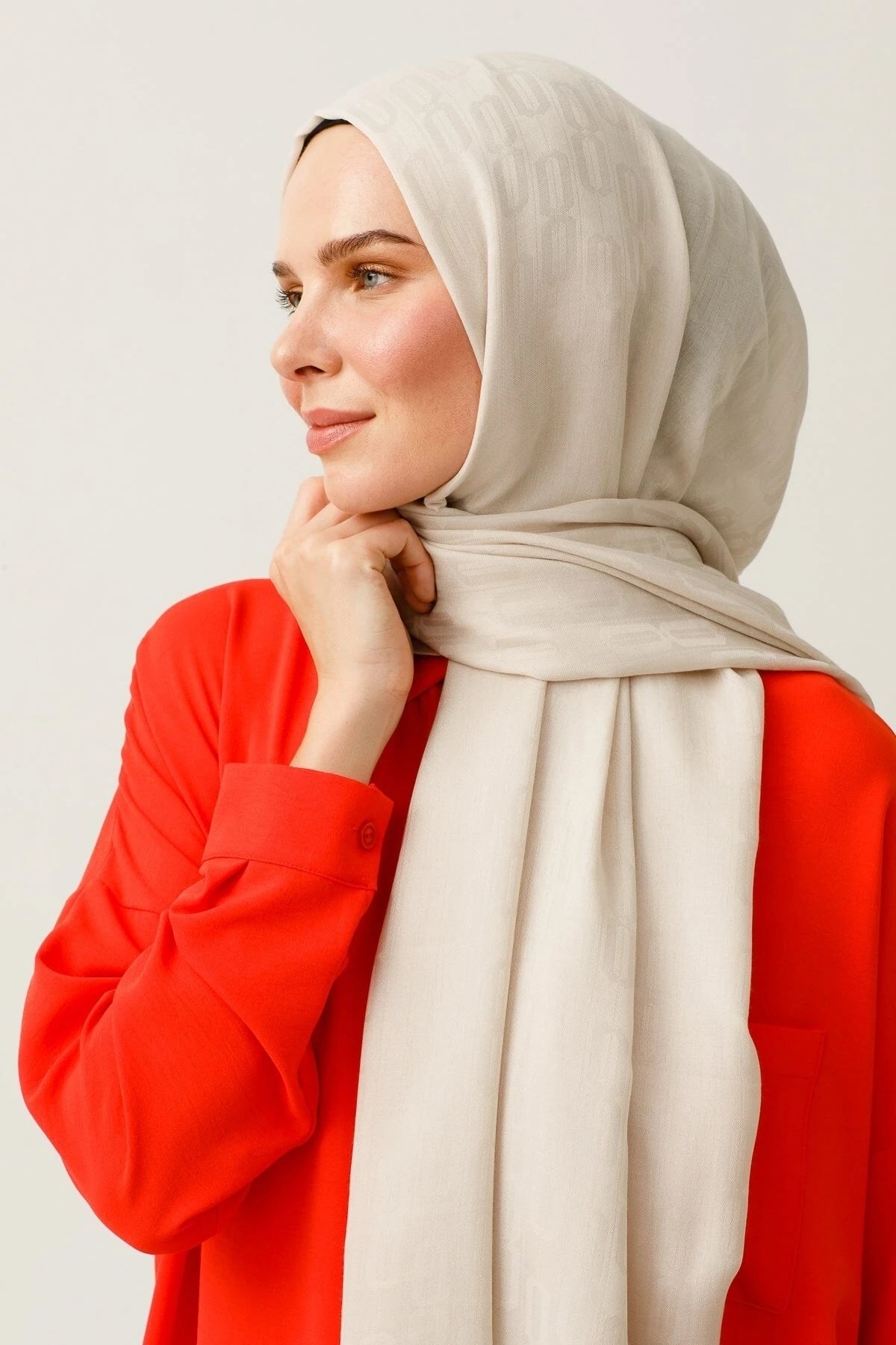 Zincir Desen Pamuk Jakar Şal