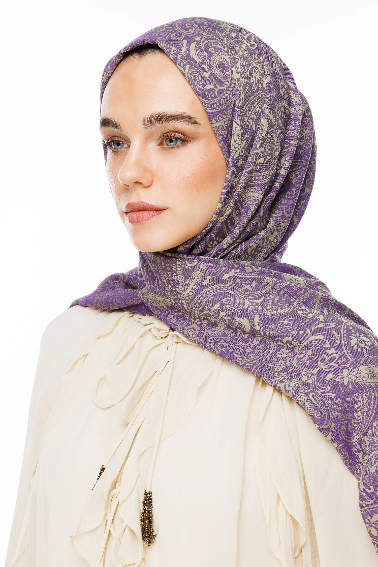 Velora Desen Çift Taraflı Şal