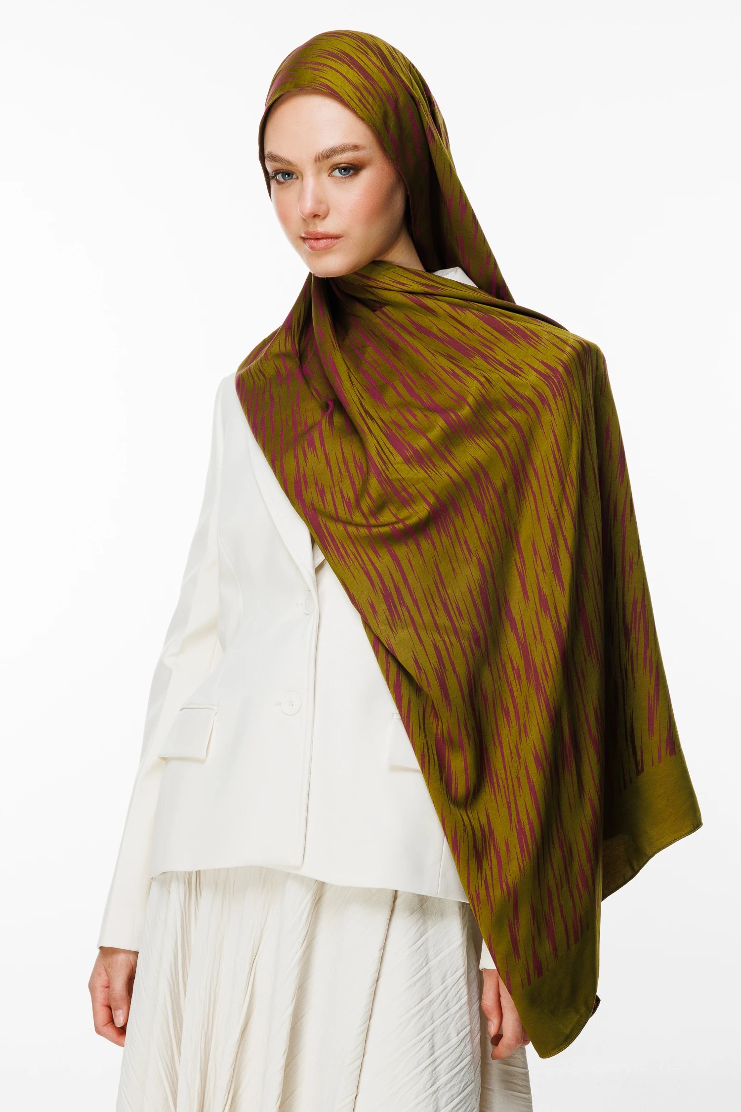 Selis Desen Çift Taraflı Şal