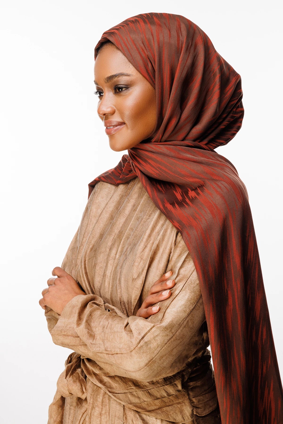 Selis Desen Çift Taraflı Şal