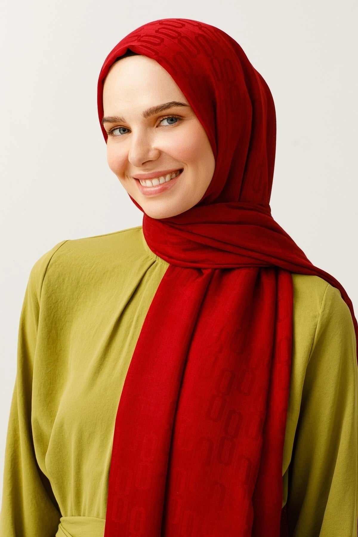 Zincir Desen Pamuk Jakar Şal