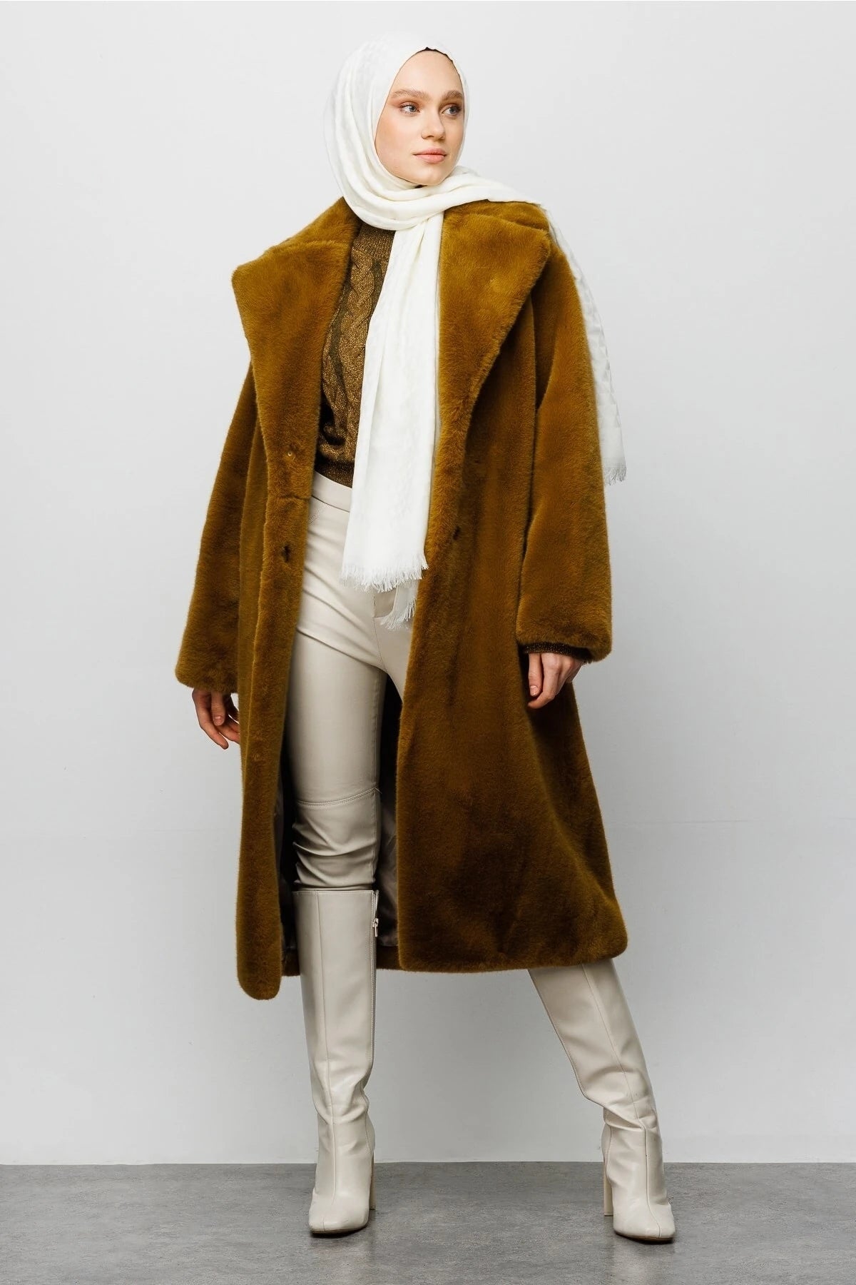 Kare Desen Pamuk Jakar Şal