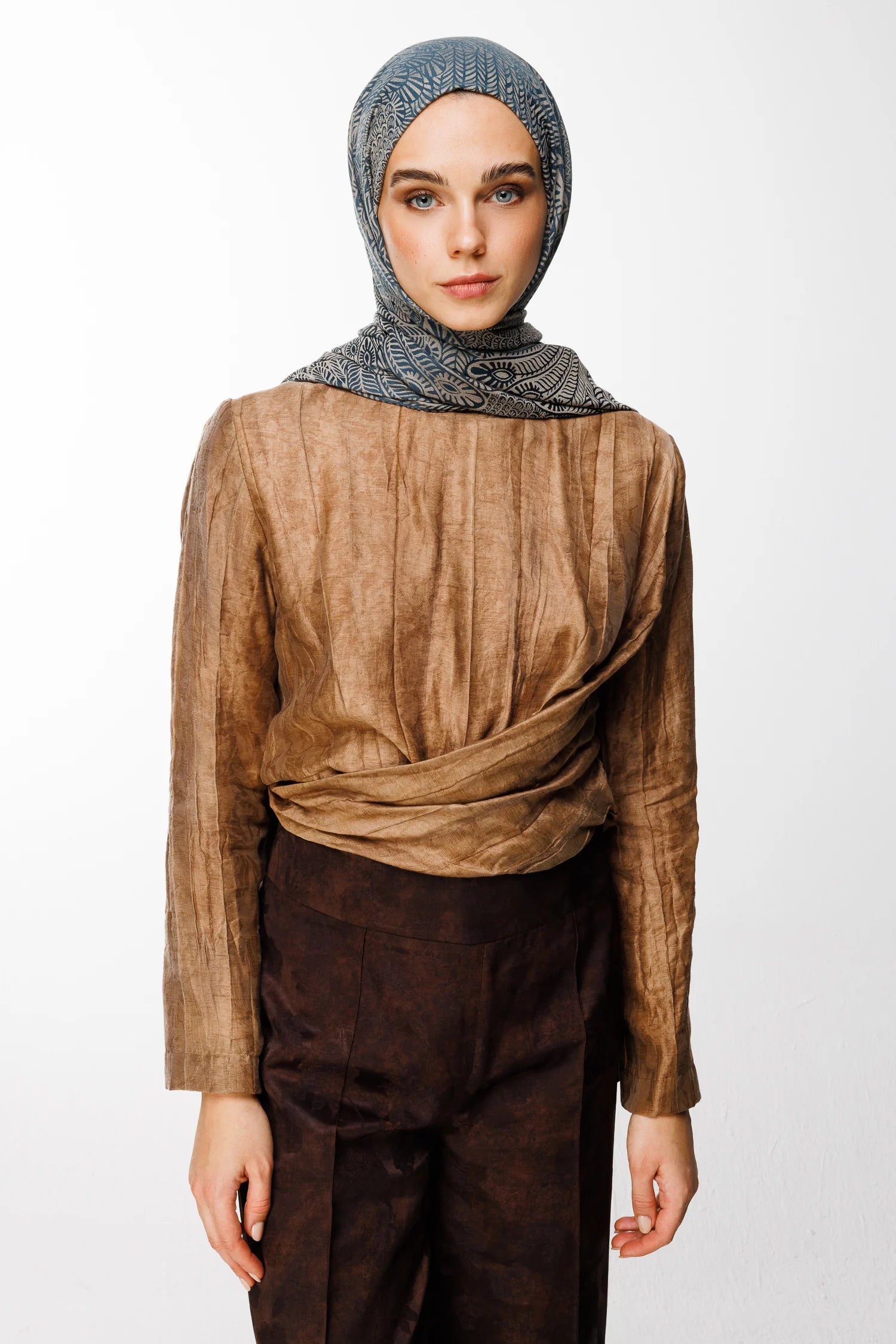 Mayra Desen Çift Taraflı Şal