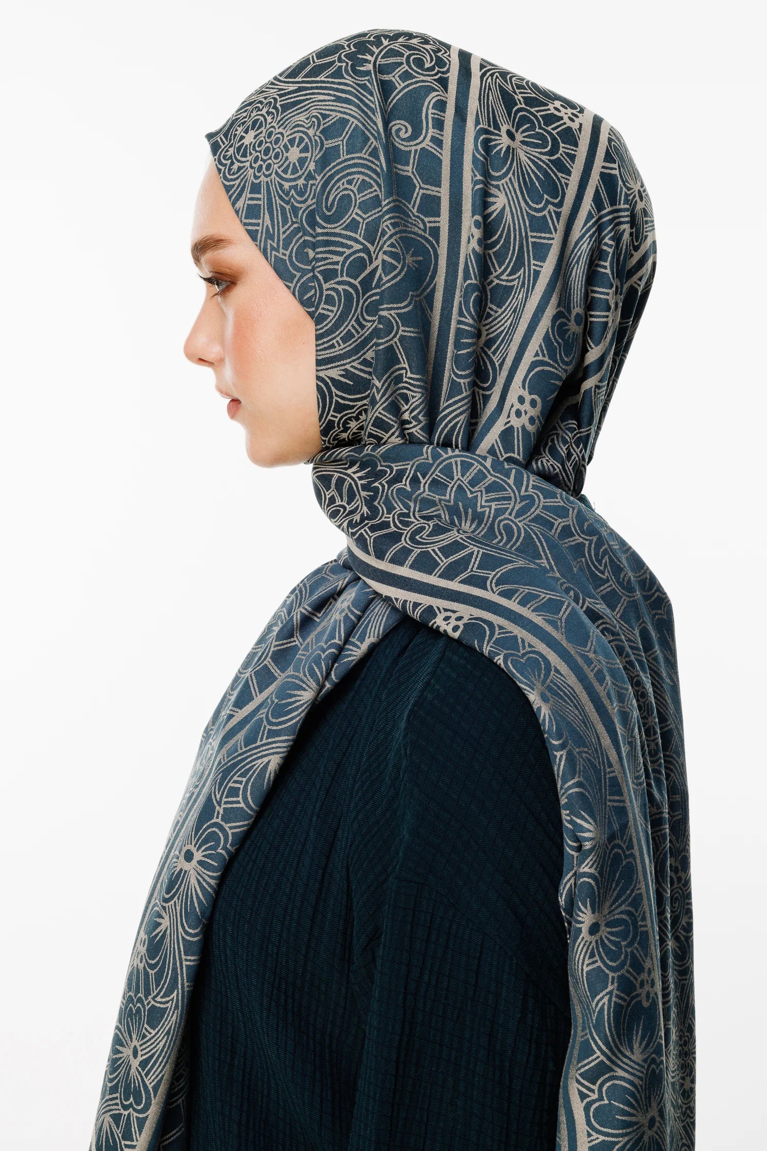 Lavin Desen Çift Taraflı Şal