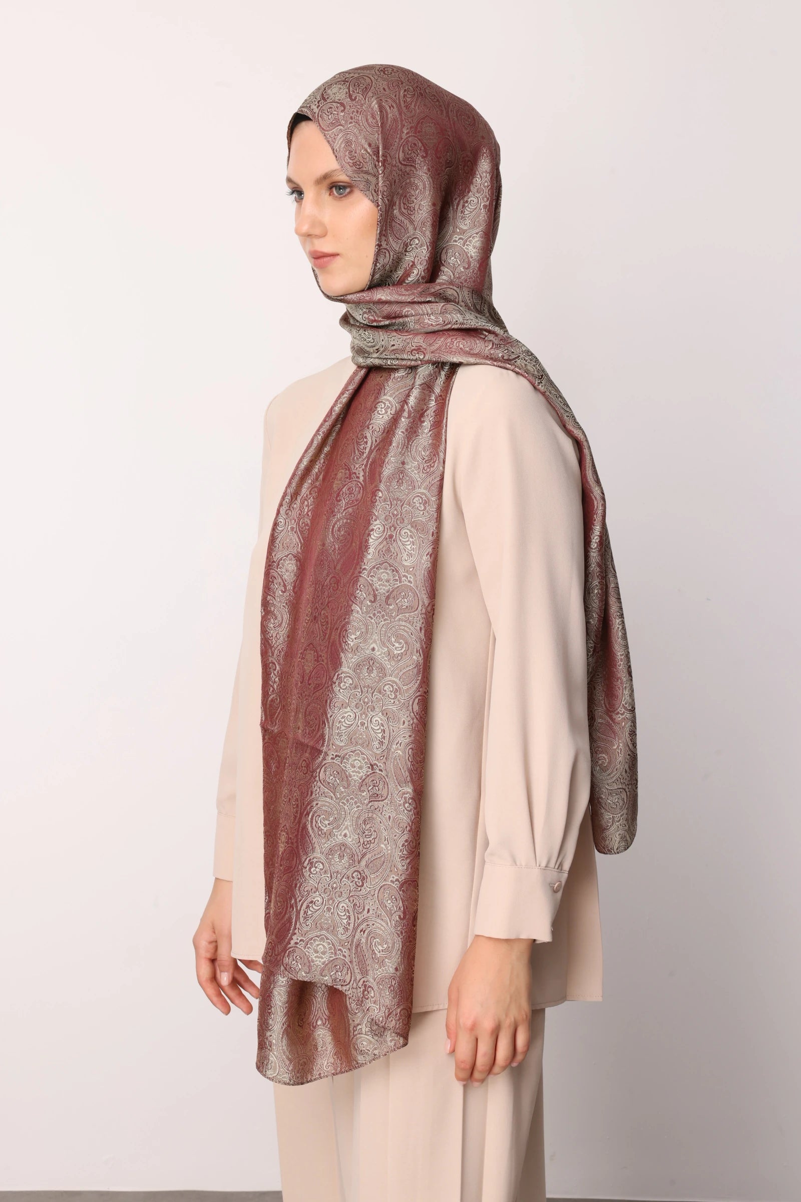 Moren Desen Shine Line Şal