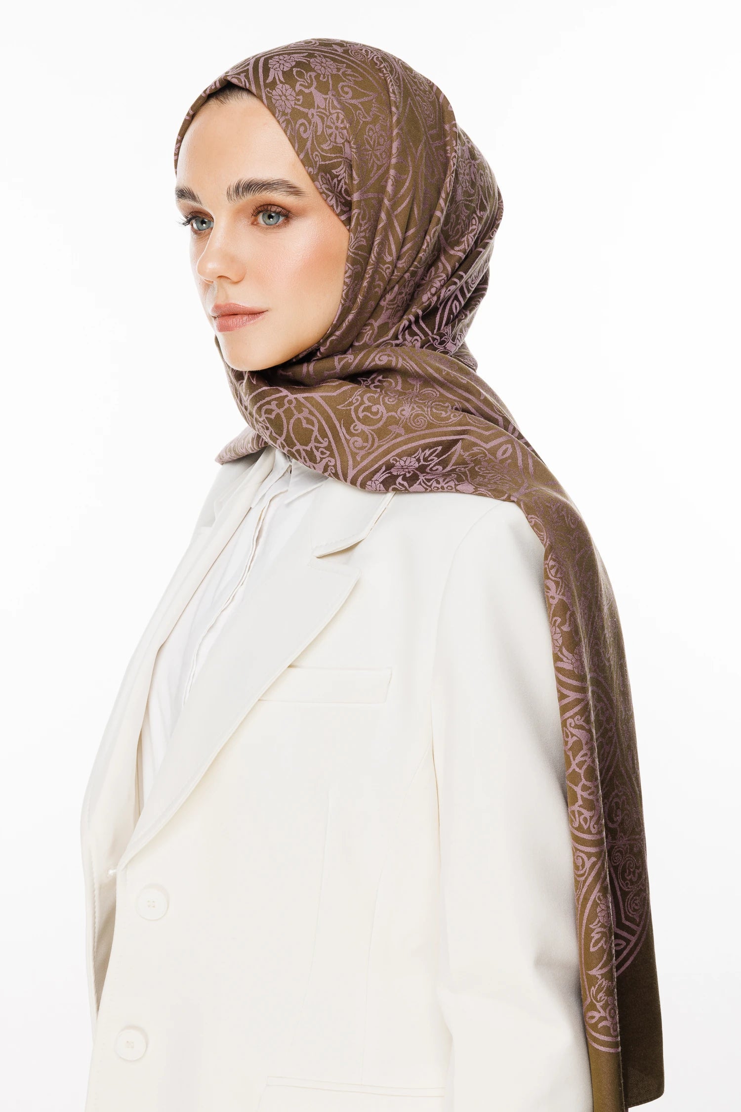 Morocco Desen Çift Taraflı Şal