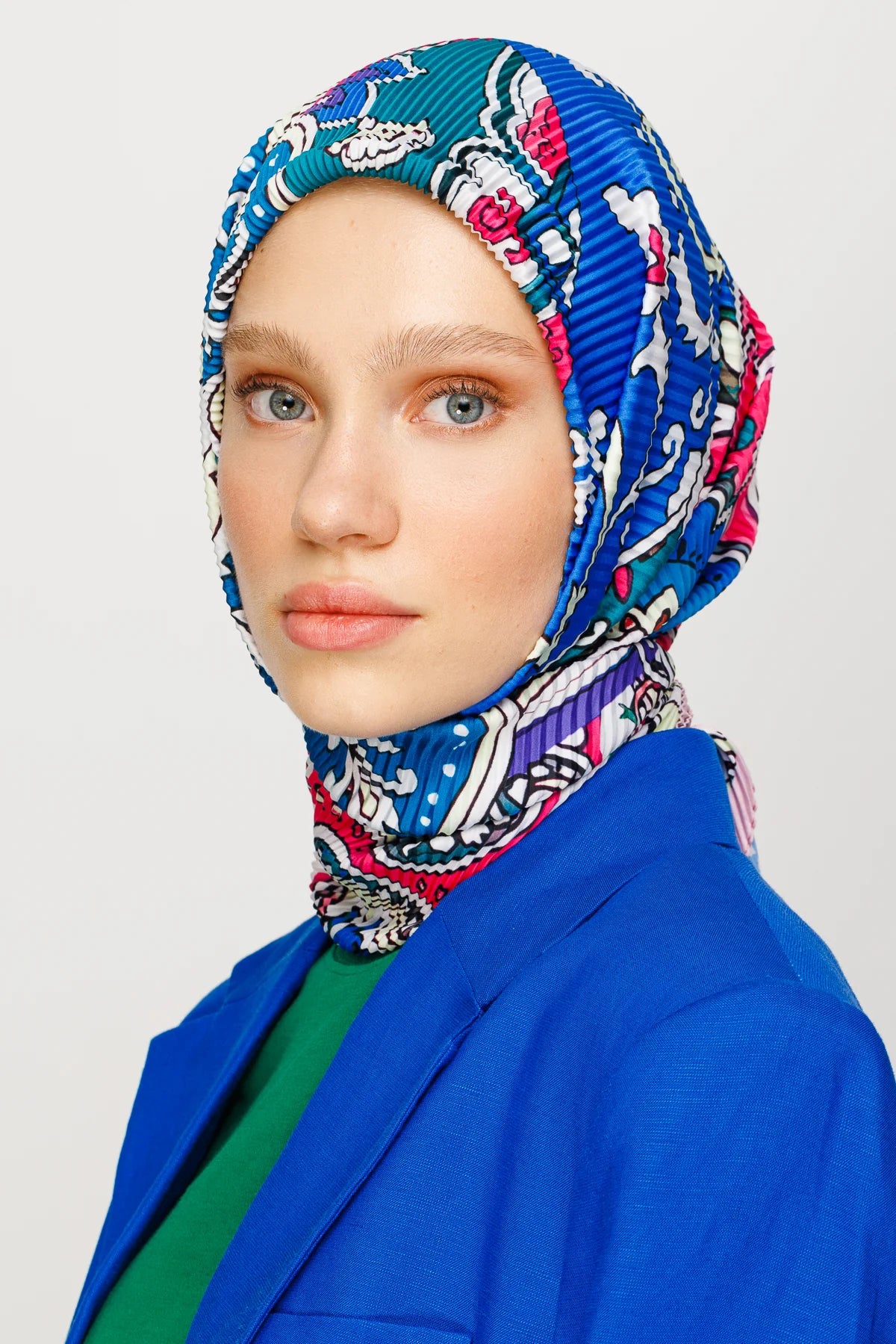 40 Yama Desen Pilise Eşarp