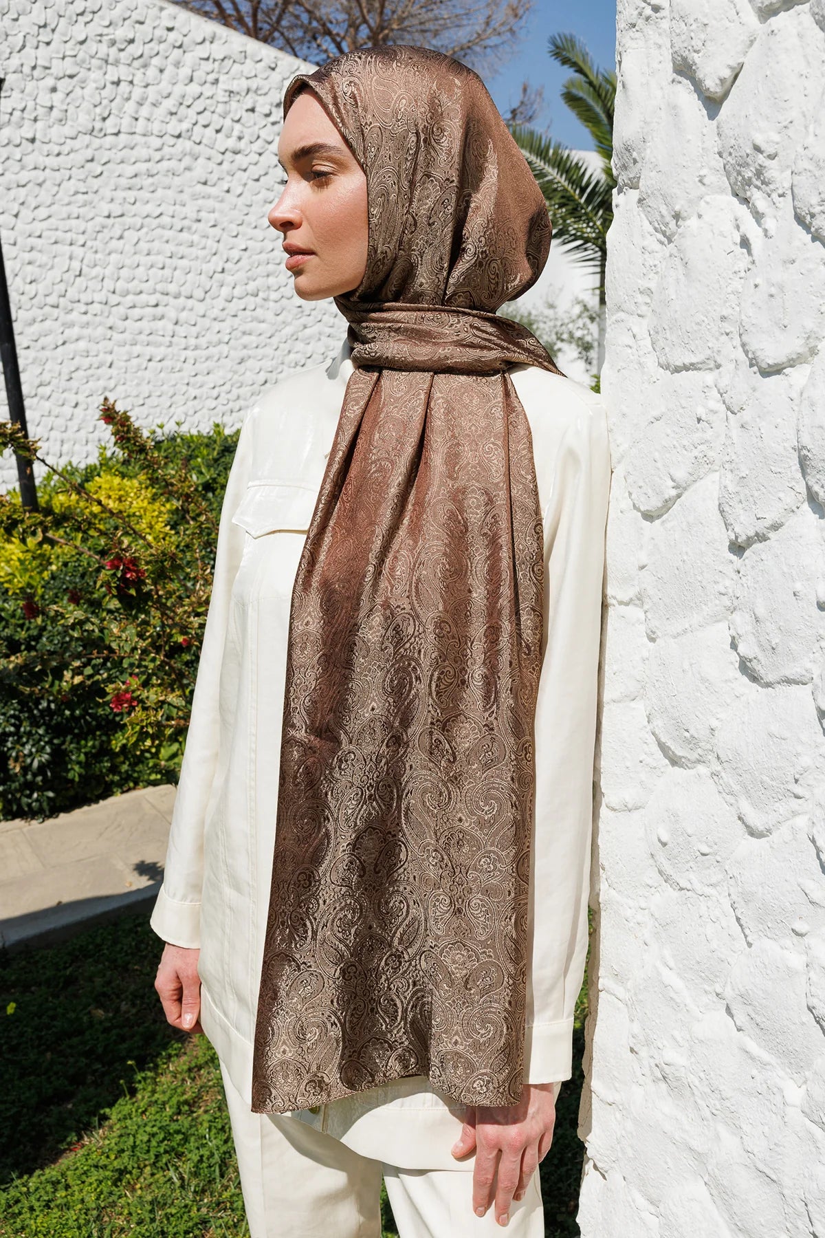 Moren Desen Shine Line Şal