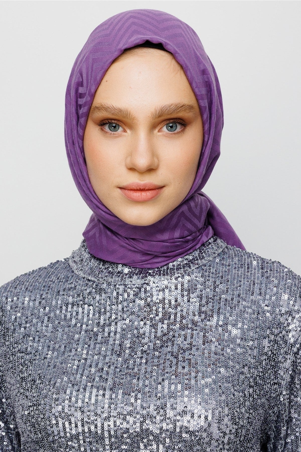 Zikzak Desen Pamuk Jakar Şal