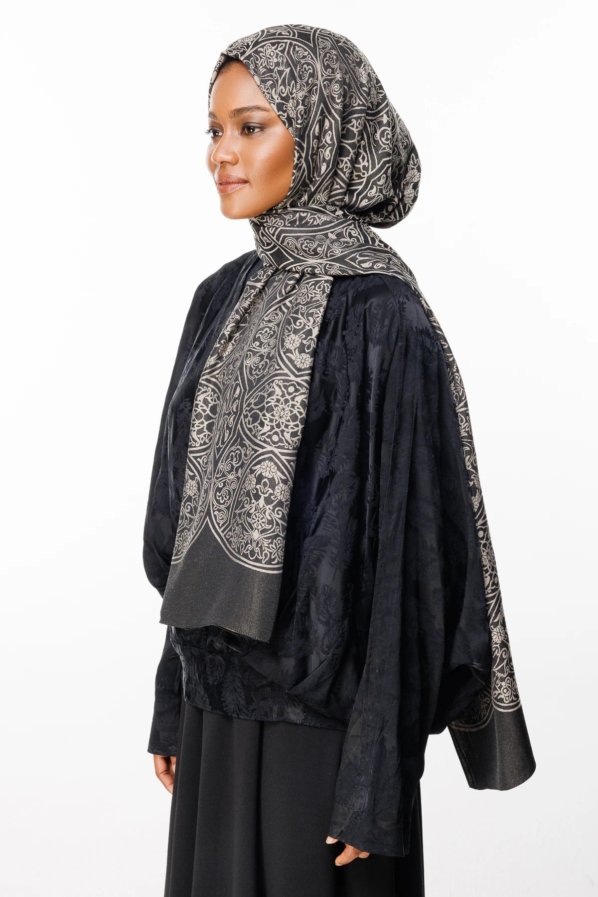 Morocco Desen Çift Taraflı Şal