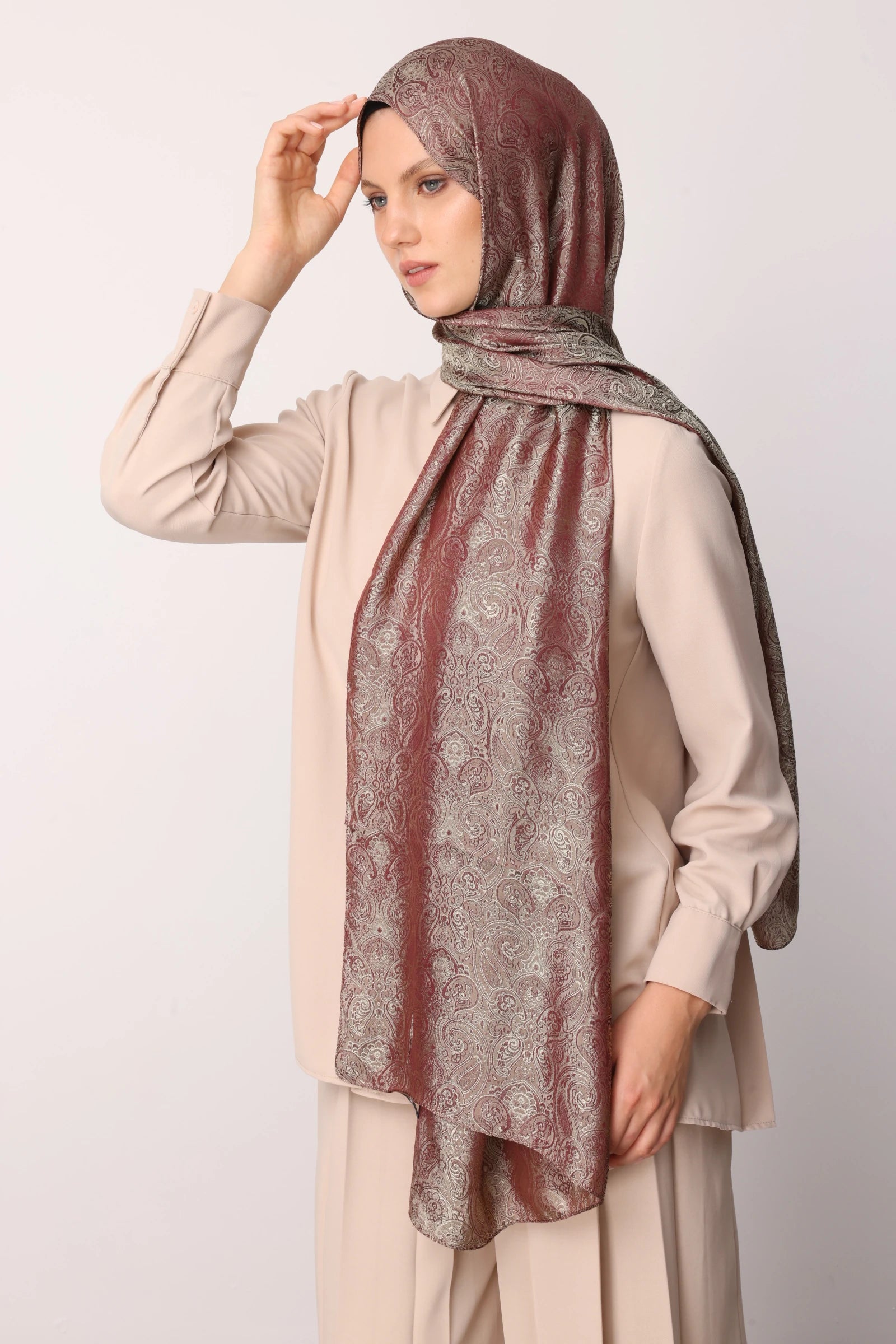 Moren Desen Shine Line Şal