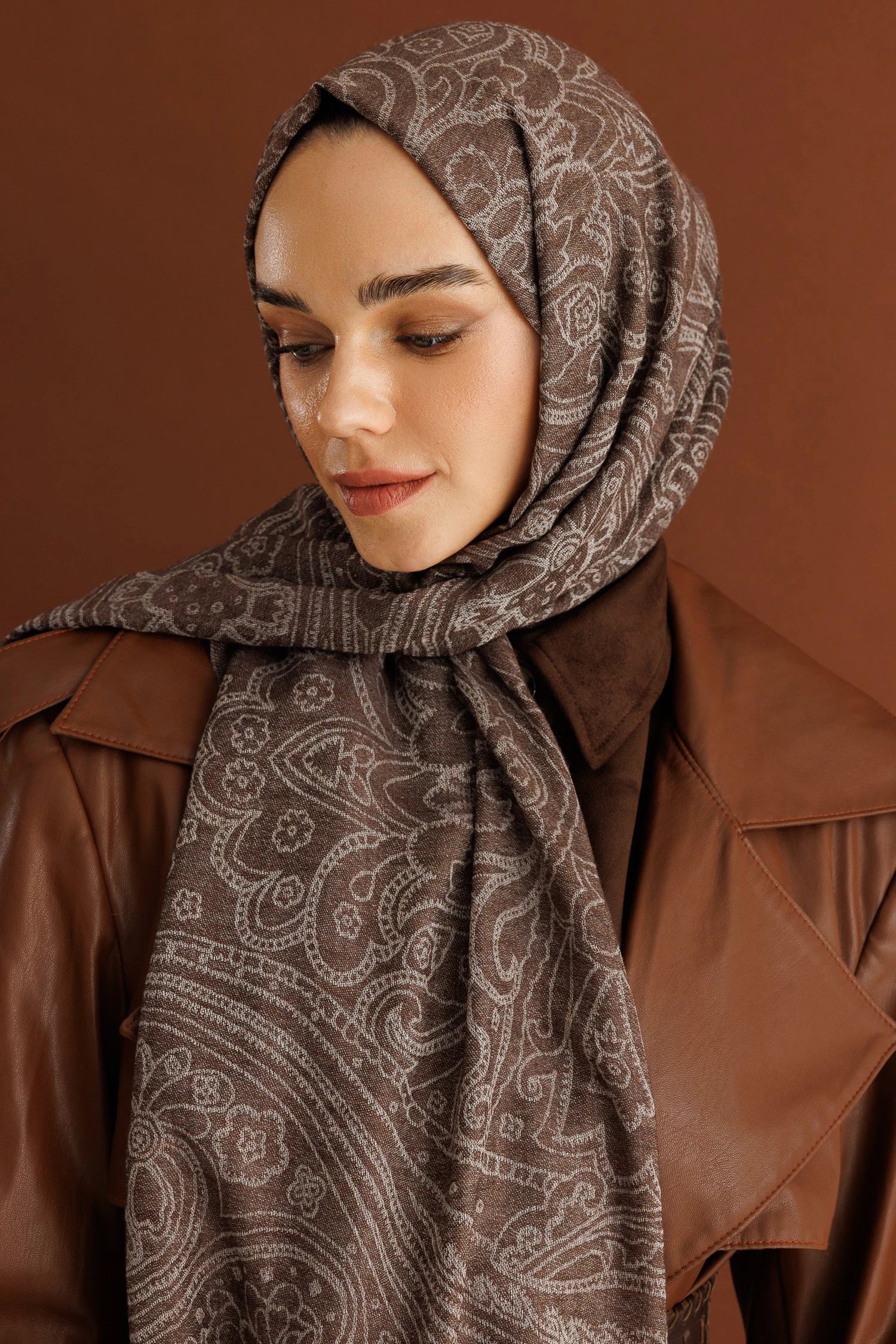 Rumi Desen Yün Kaşmir Şal