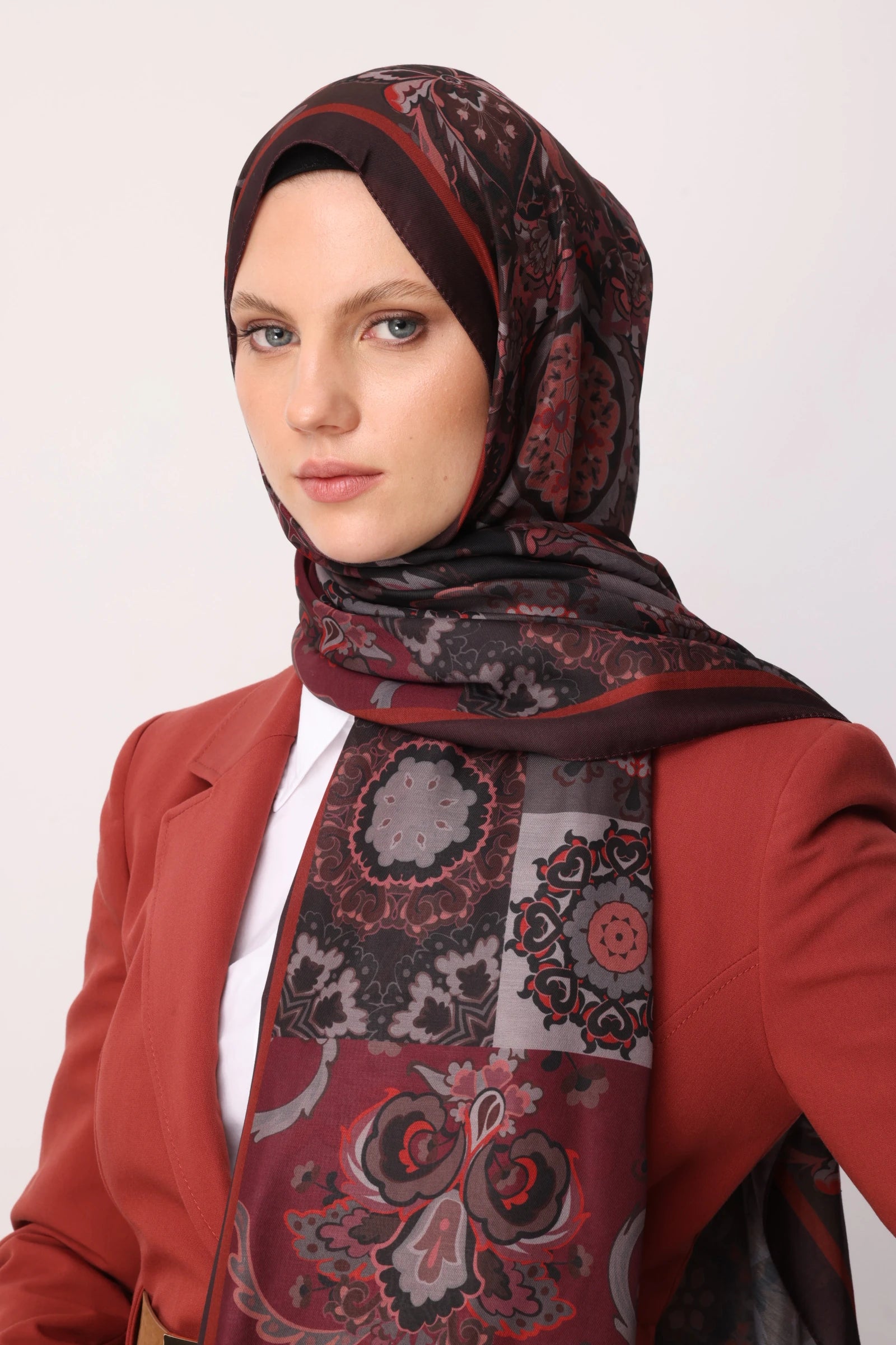 Solhar Desen Pamuk Şal