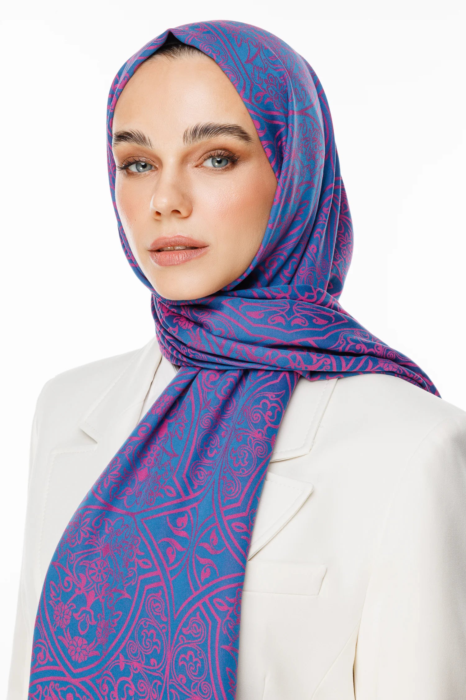 Morocco Desen Çift Taraflı Şal