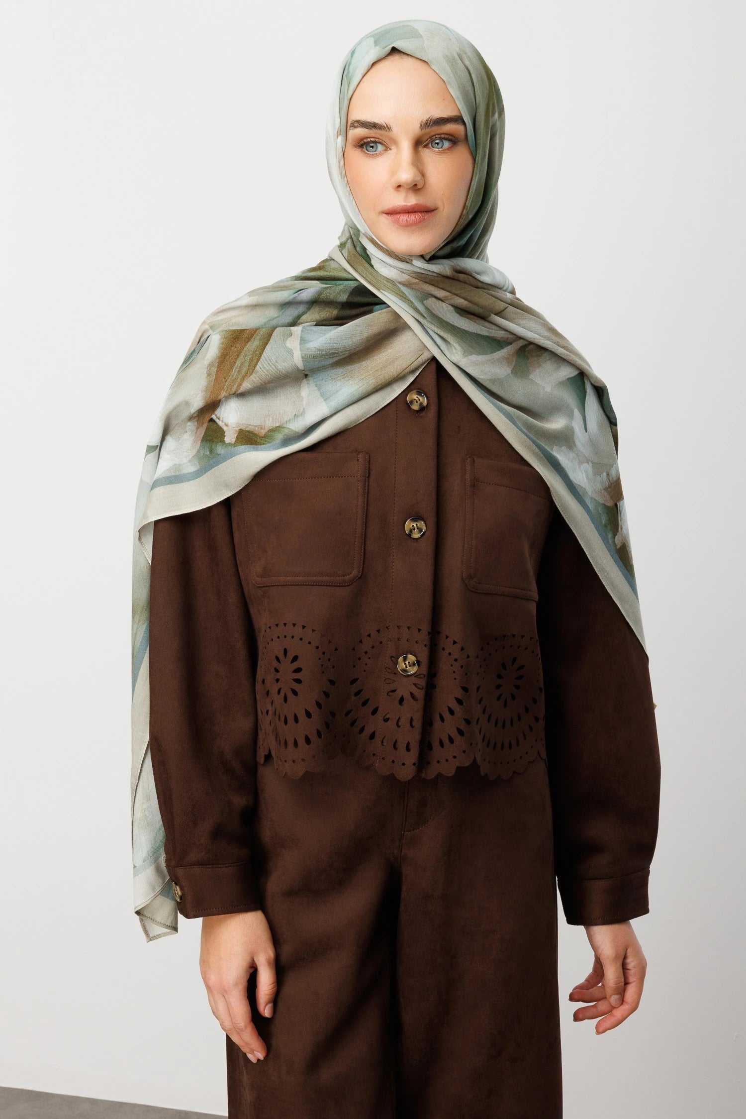 Fleur Desen Rami Şal