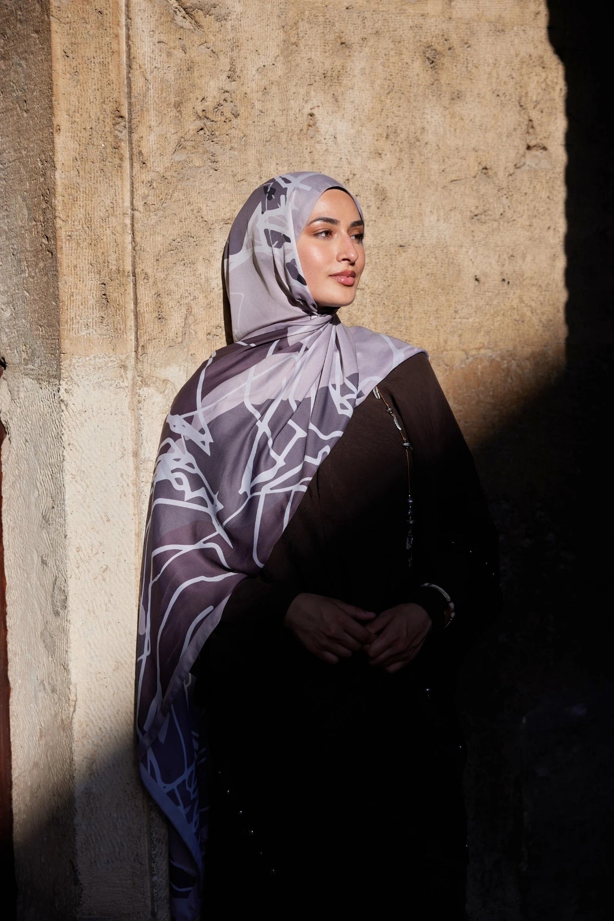 Turna Desen Sakura İpek Şal