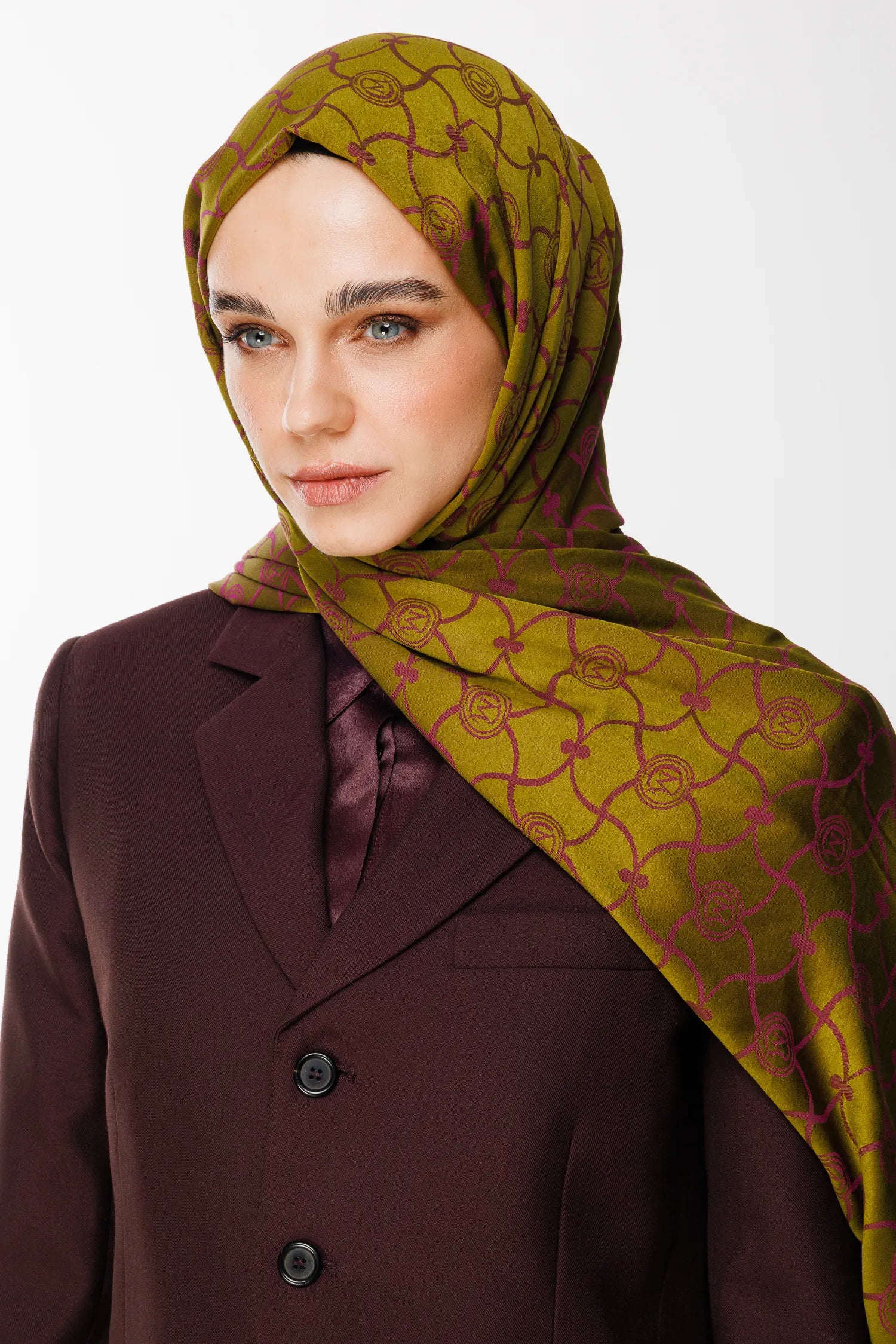 Marrakech Desen Çift Taraflı Şal