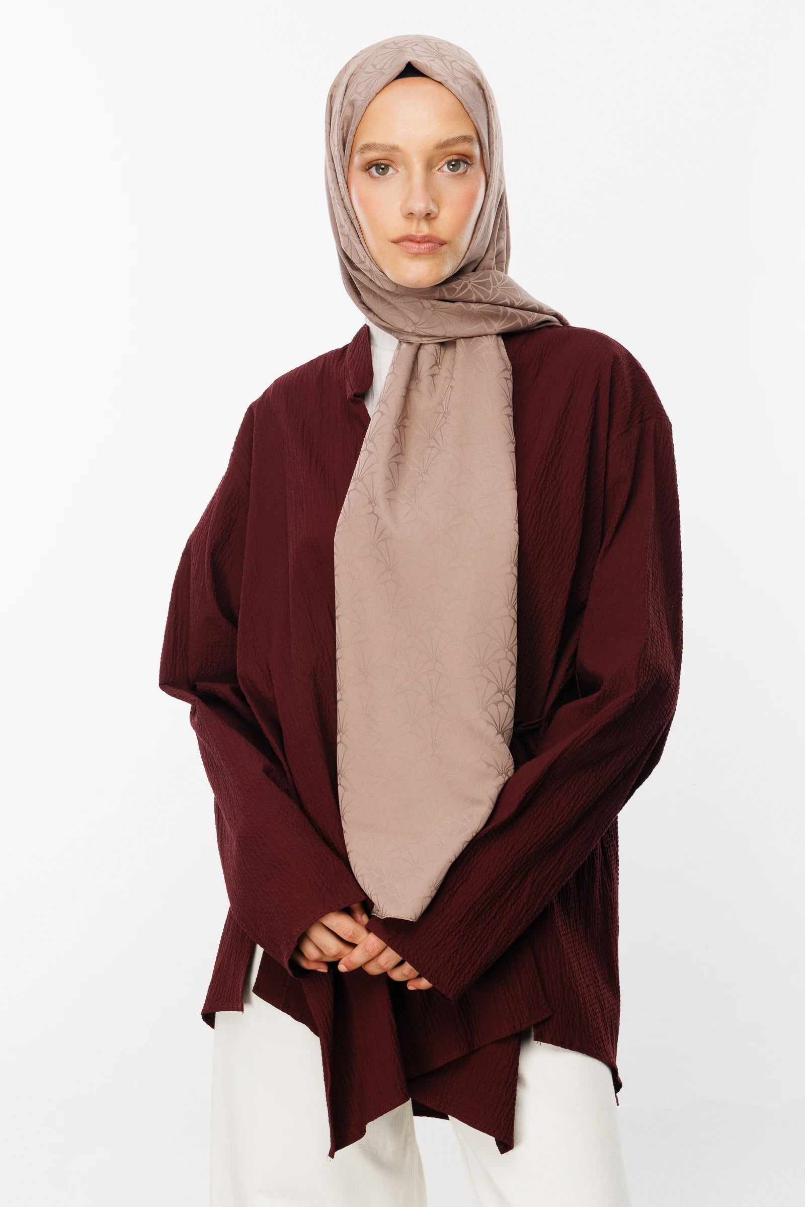 Lotus Desen İpeksi Jakar Şal