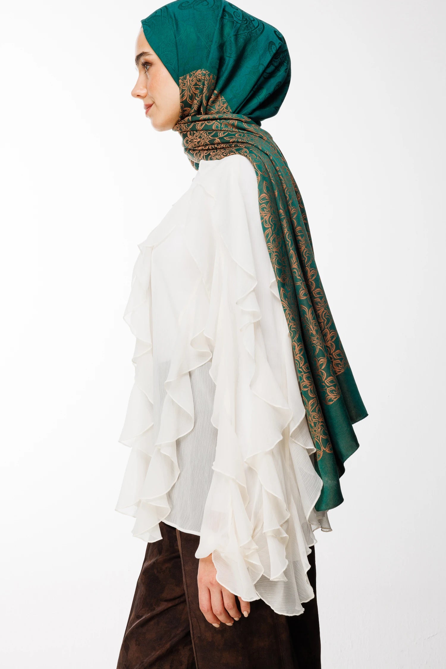 Nora Desen Çift Taraflı Şal