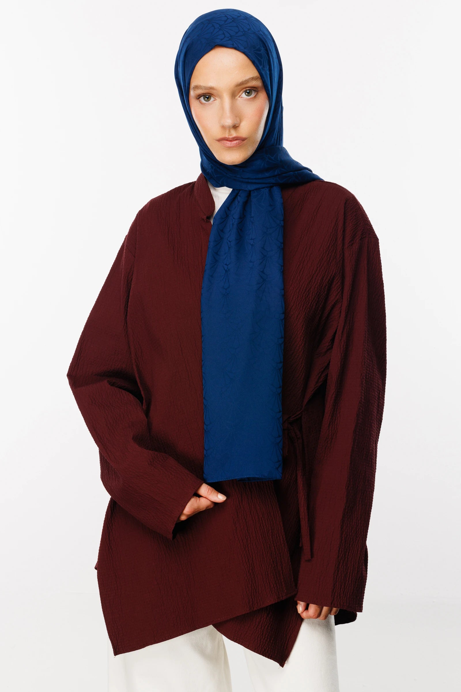 Lotus Desen İpeksi Jakar Şal