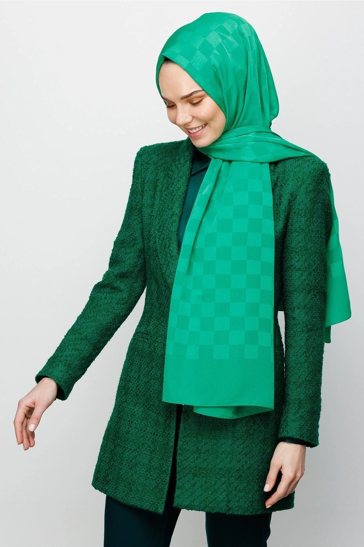 Dama Desen İpeksi Jakar Şal