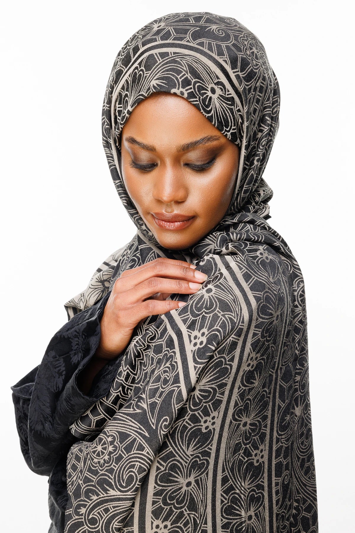 Lavin Desen Çift Taraflı Şal