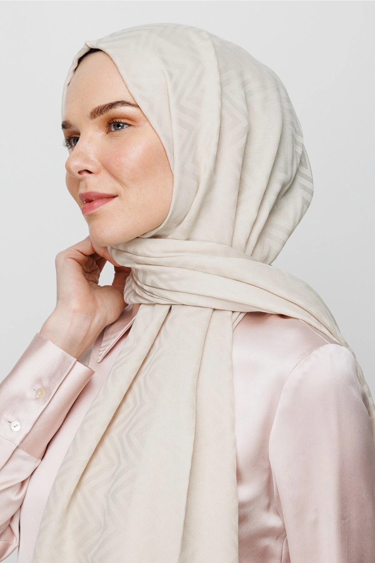 Zikzak Desen Pamuk Jakar Şal