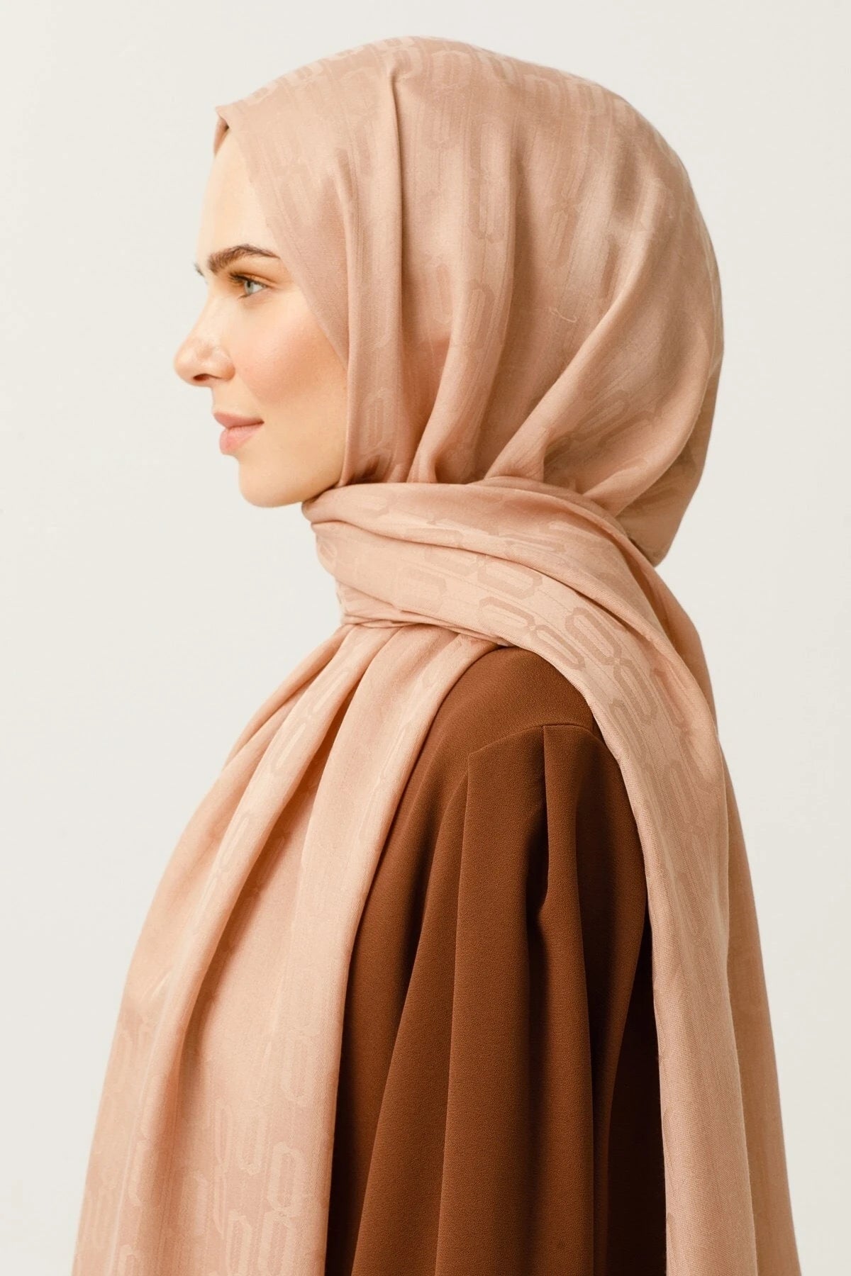 Zincir Desen Pamuk Jakar Şal