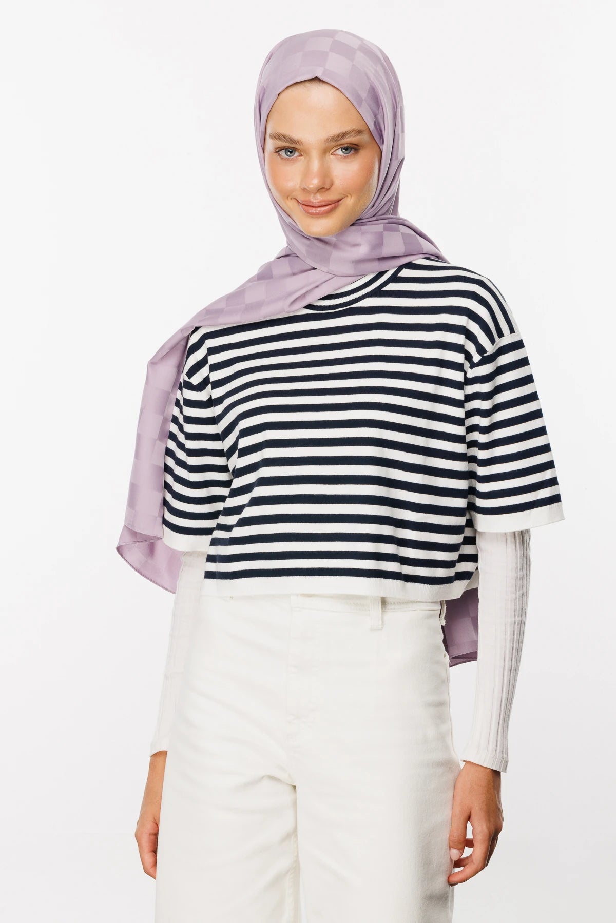 Dama Desen İpeksi Jakar Şal