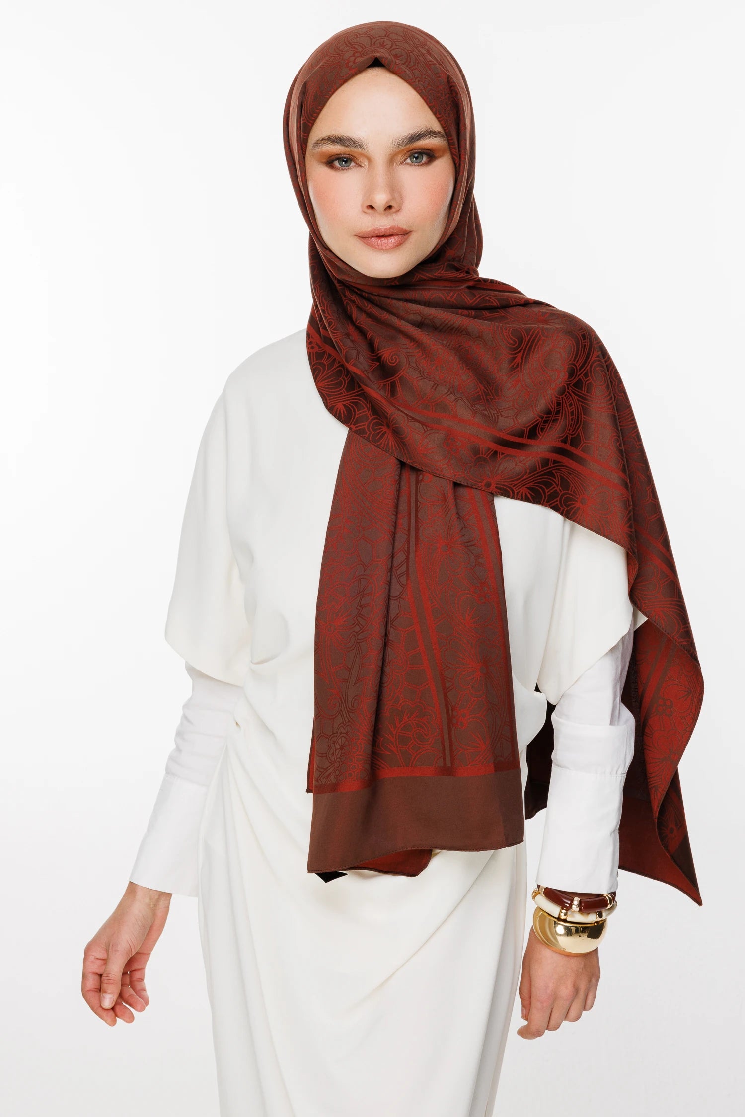 Lavin Desen Çift Taraflı Şal