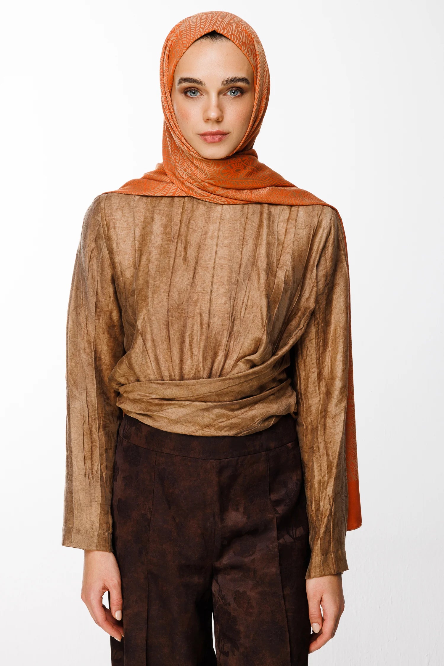 Mayra Desen Çift Taraflı Şal