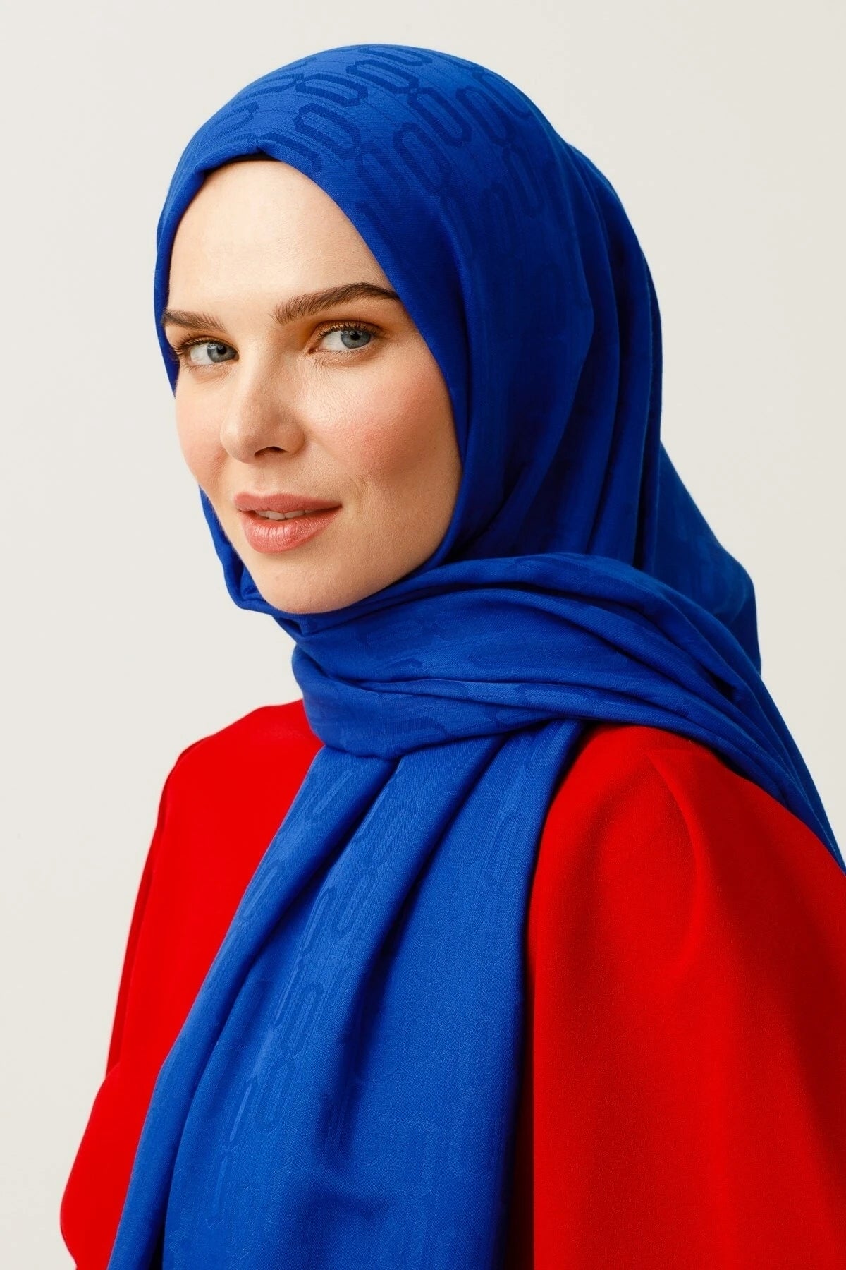 Zincir Desen Pamuk Jakar Şal