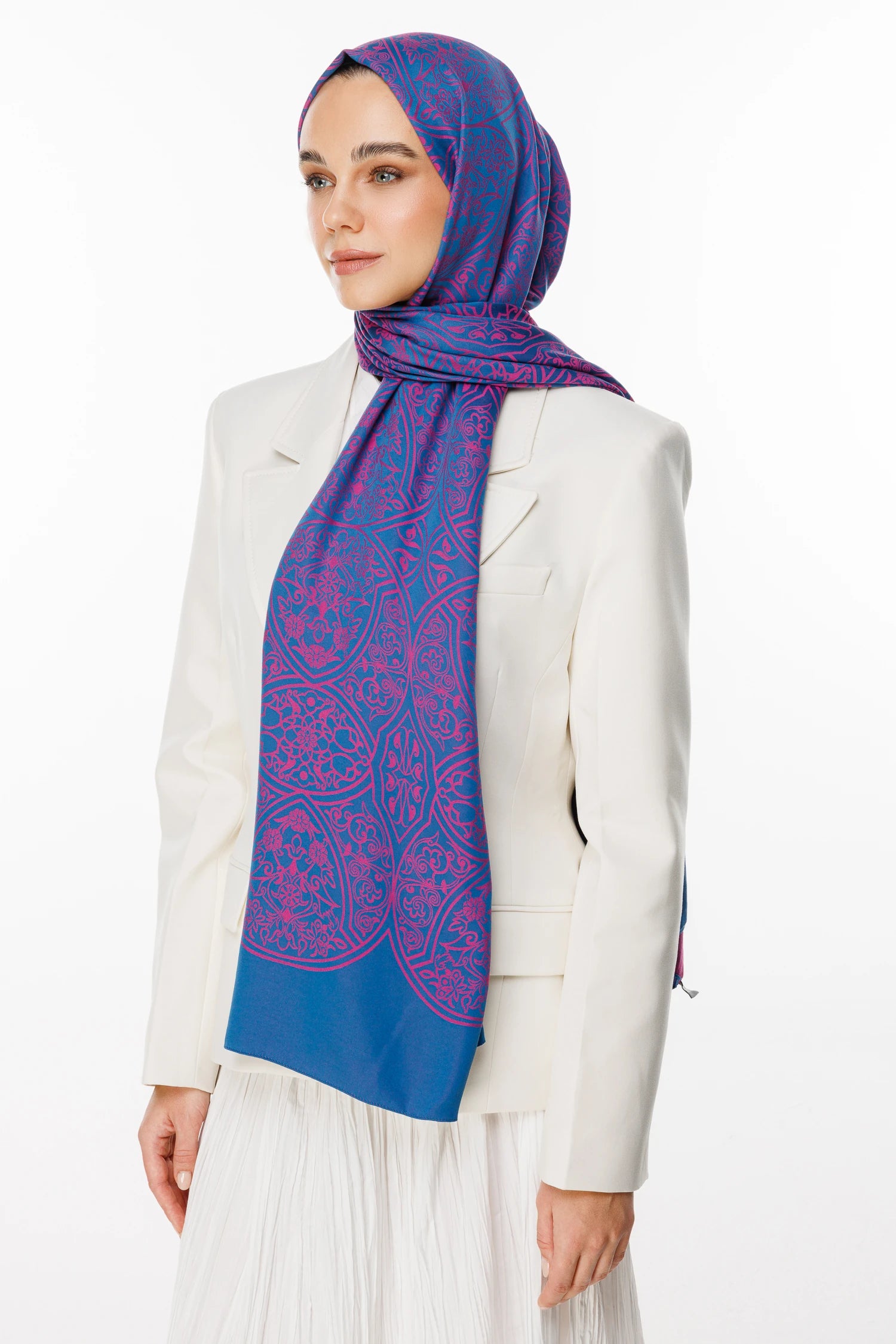 Morocco Desen Çift Taraflı Şal