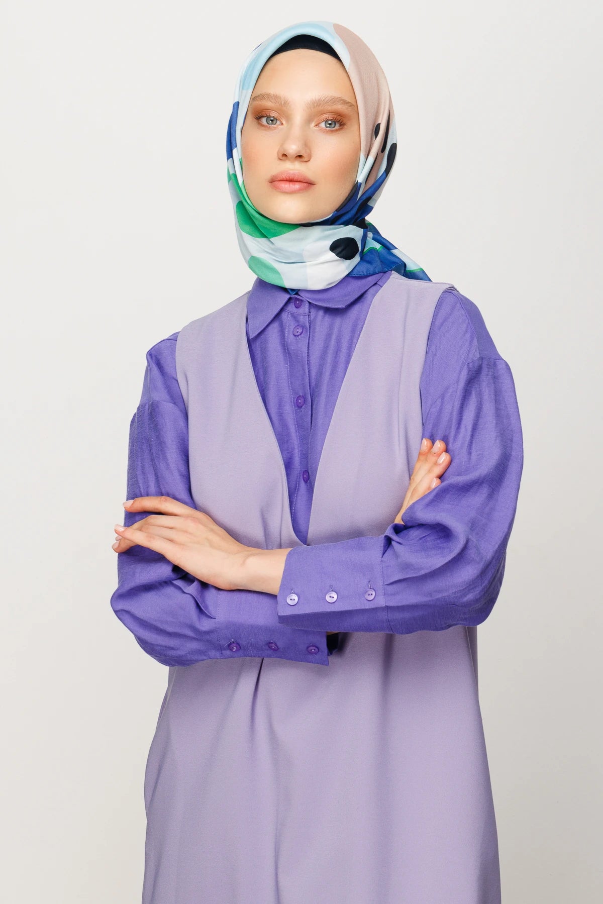 Bloom Desen Dijital Soft Eşarp