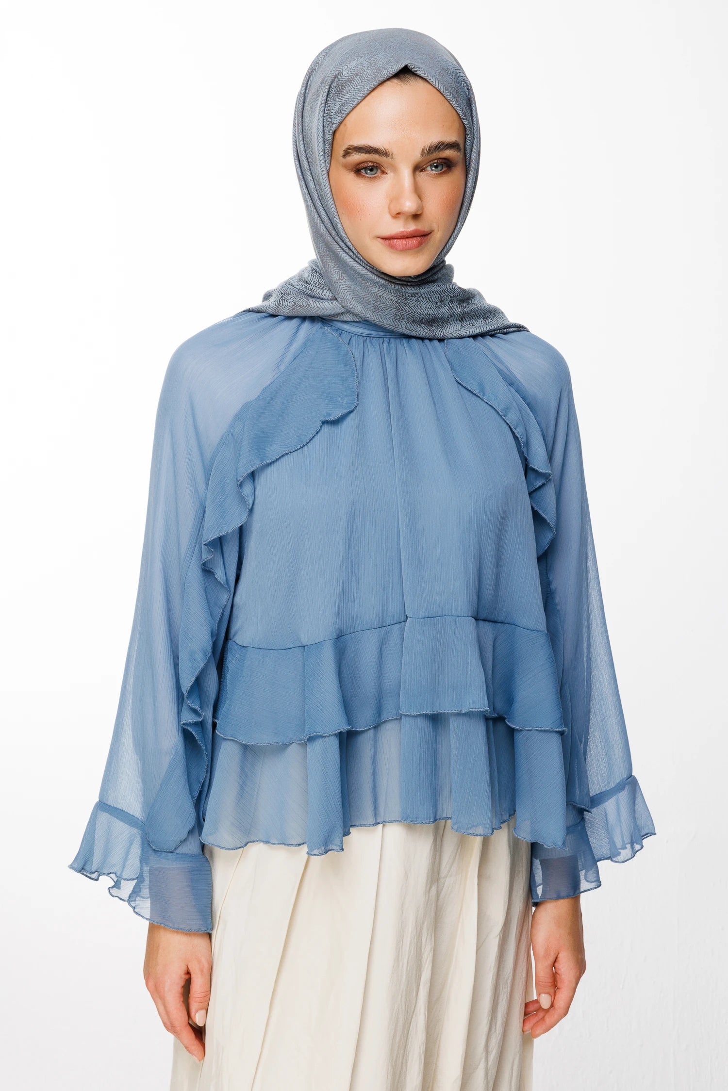 Sahra Desen Çift Taraflı Şal