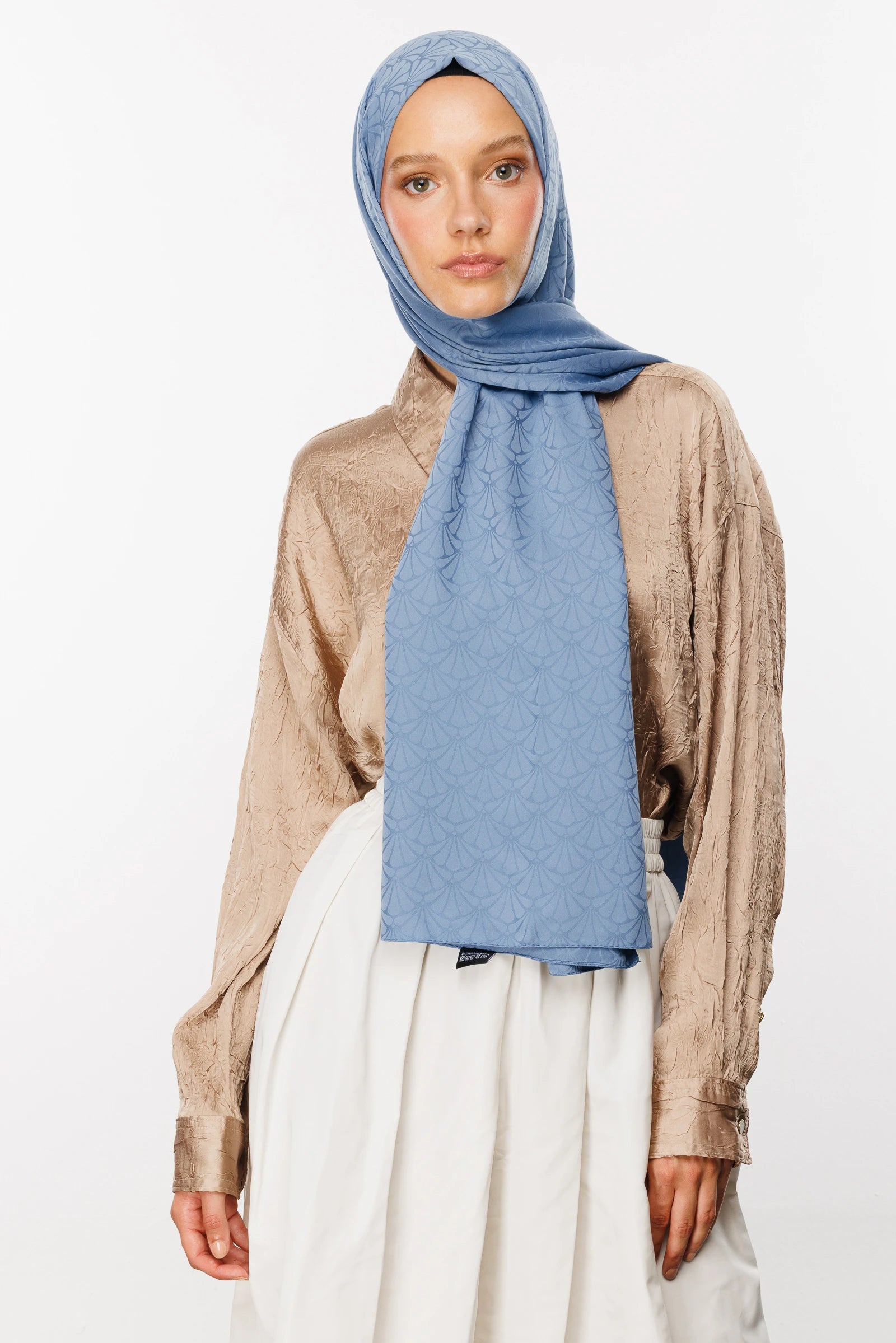 Lotus Desen İpeksi Jakar Şal