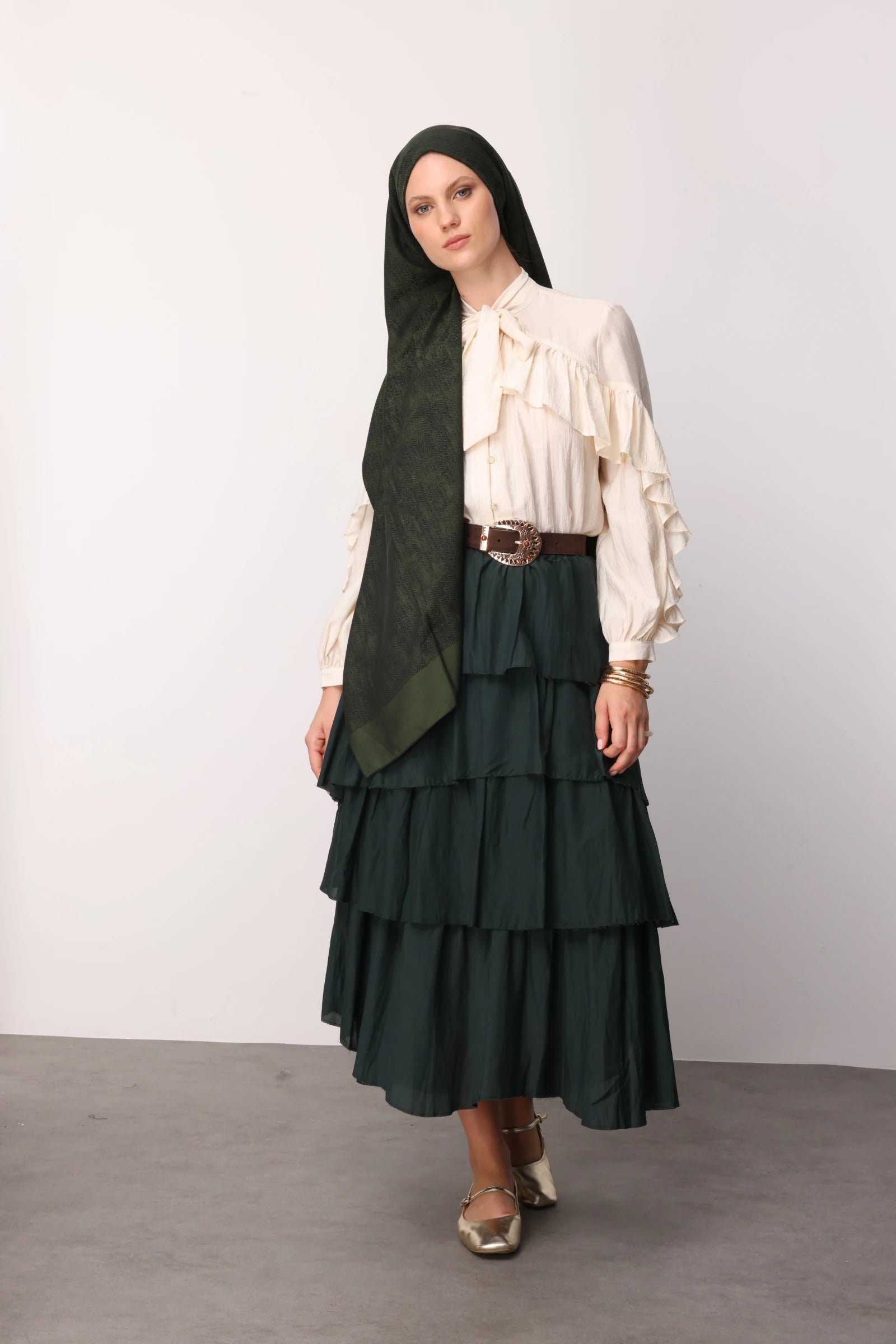 Sahra Desen Çift Taraflı Şal